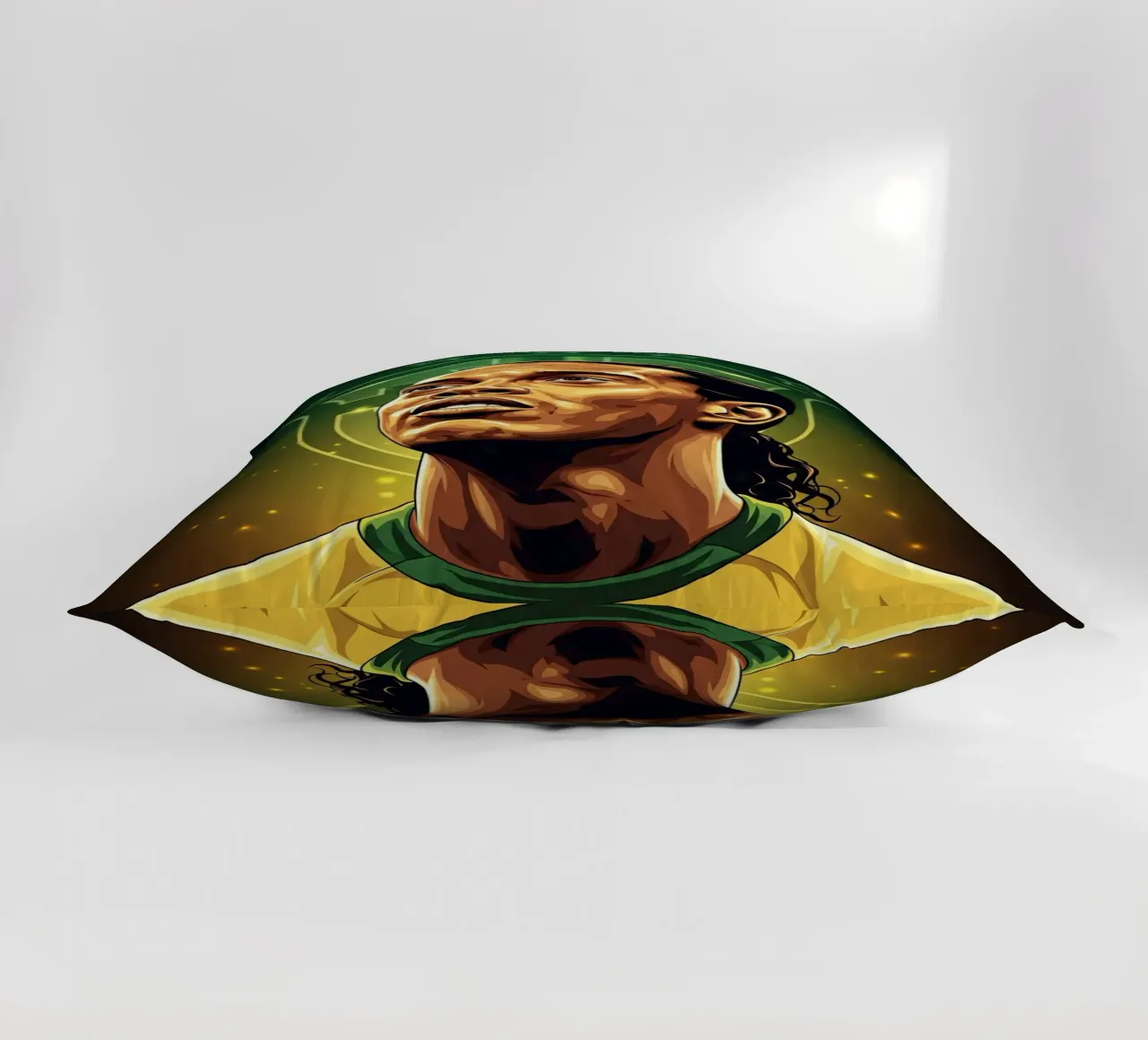 Ronaldinho portrait cuscino da Lembayung art