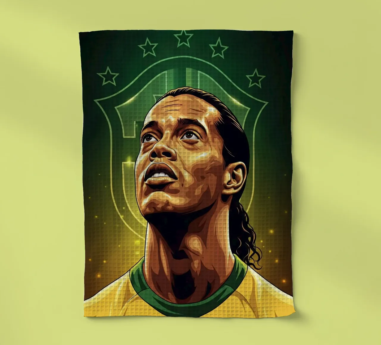 Ronaldinho portrait canovaccio da cucina da Lembayung art