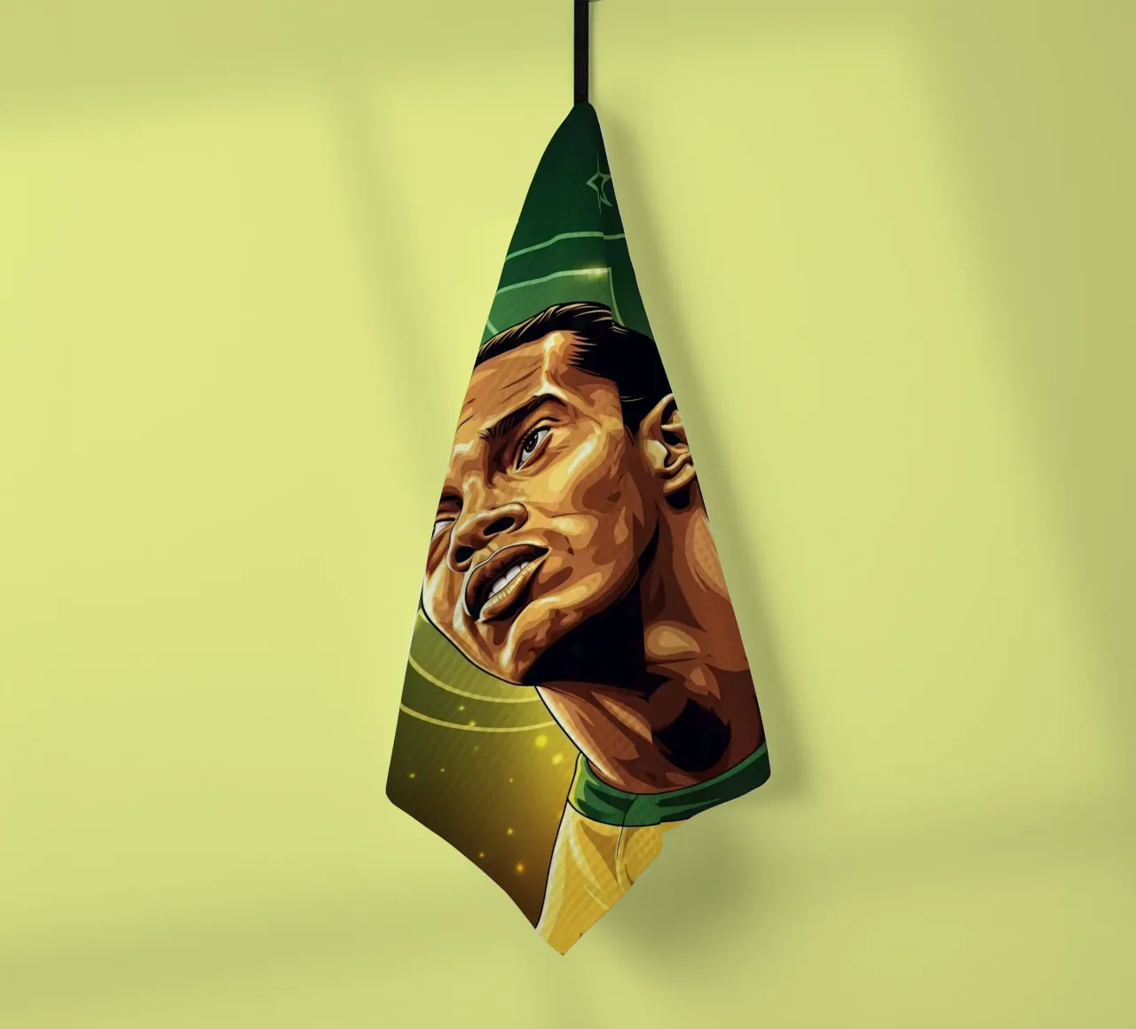 Ronaldinho portrait canovaccio da cucina da Lembayung art