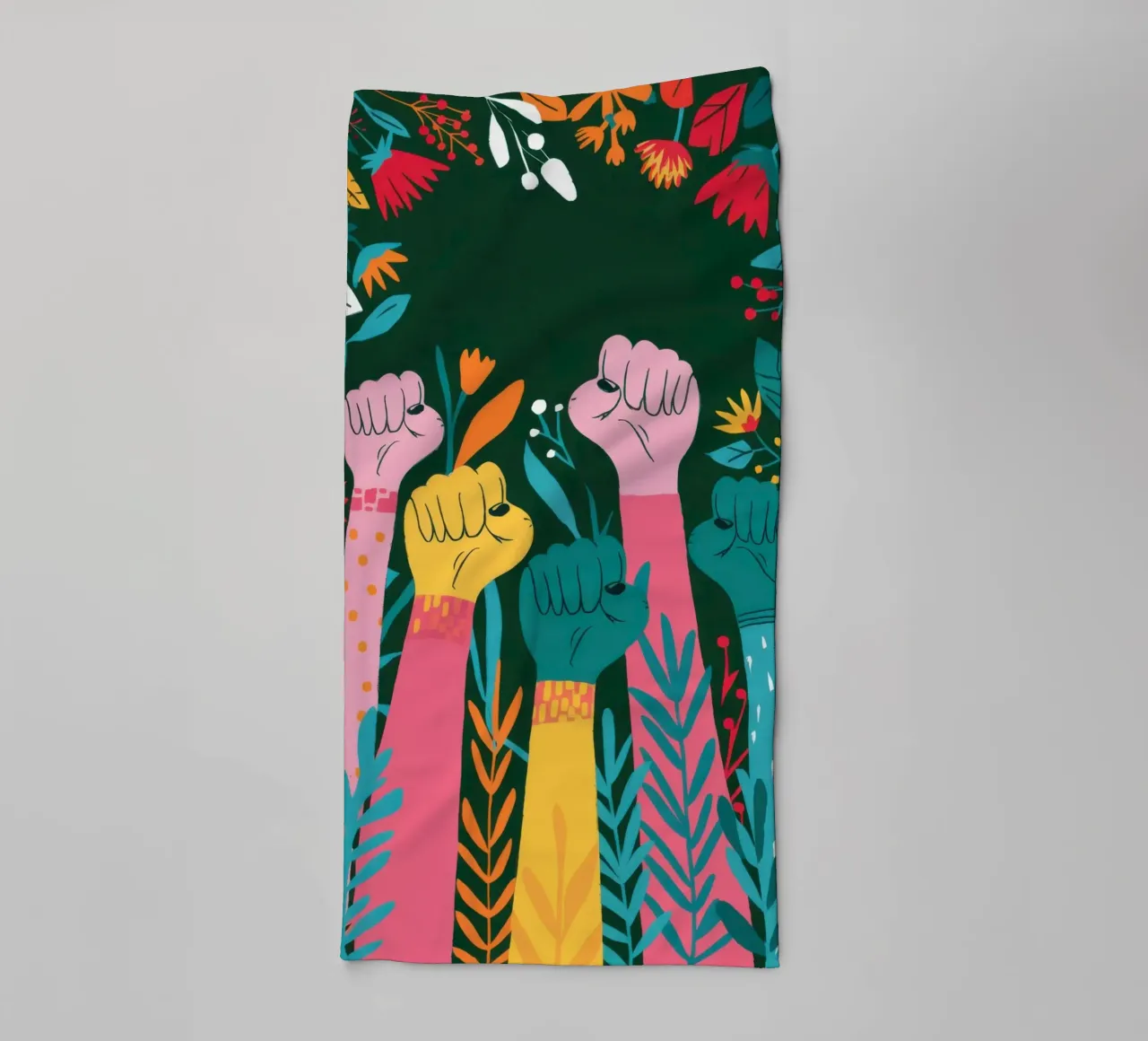 Verdant Revolutionary Growth towel by Prism Ritual