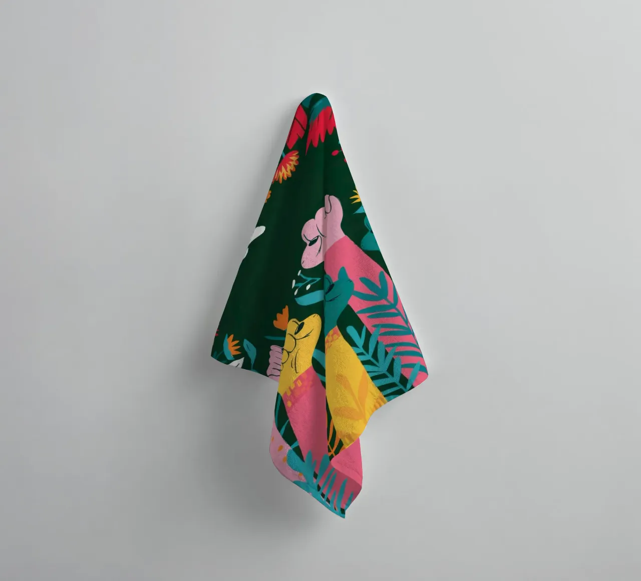 Verdant Revolutionary Growth towel by Prism Ritual