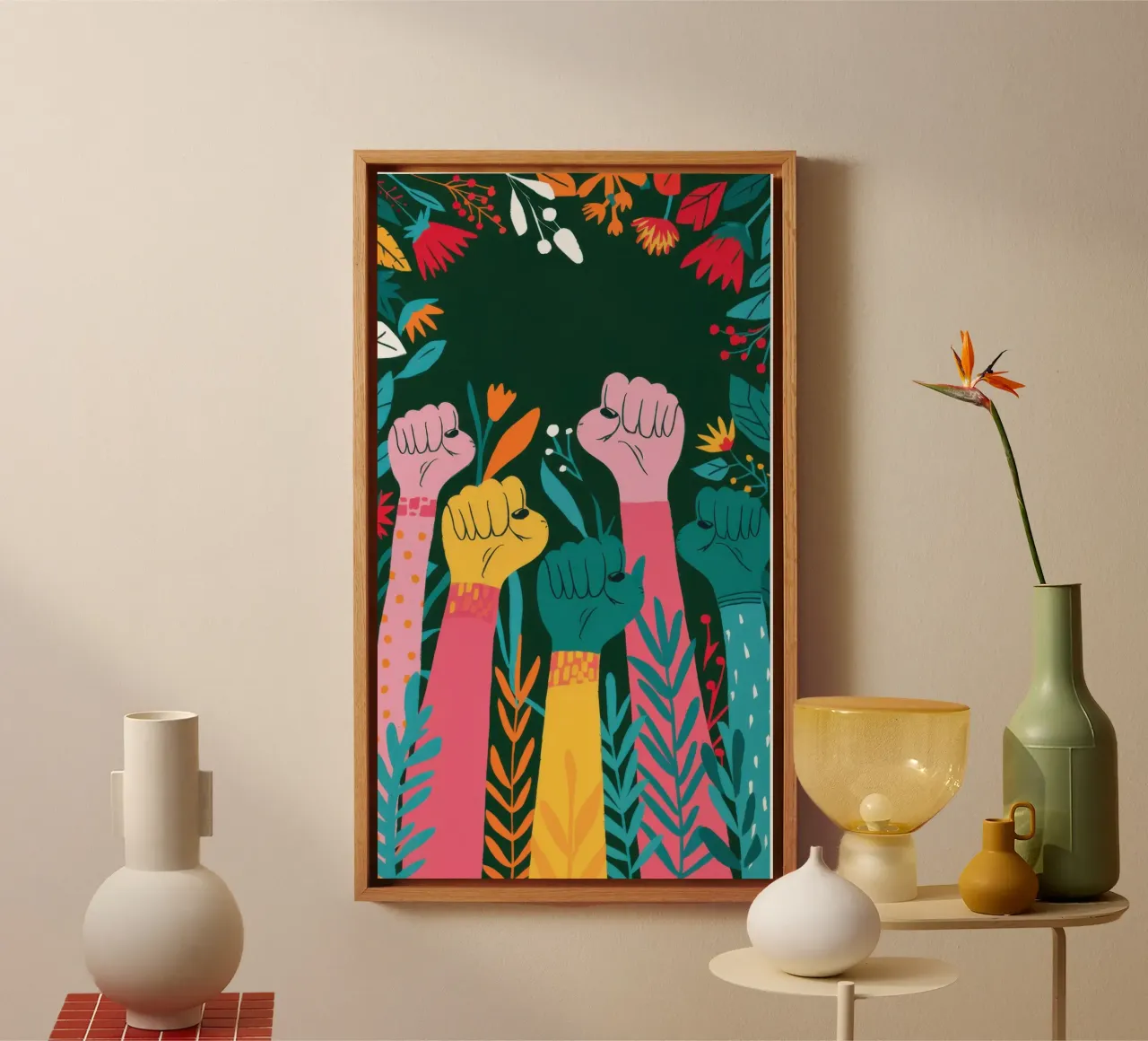 Verdant Revolutionary Growth canvas by Prism Ritual