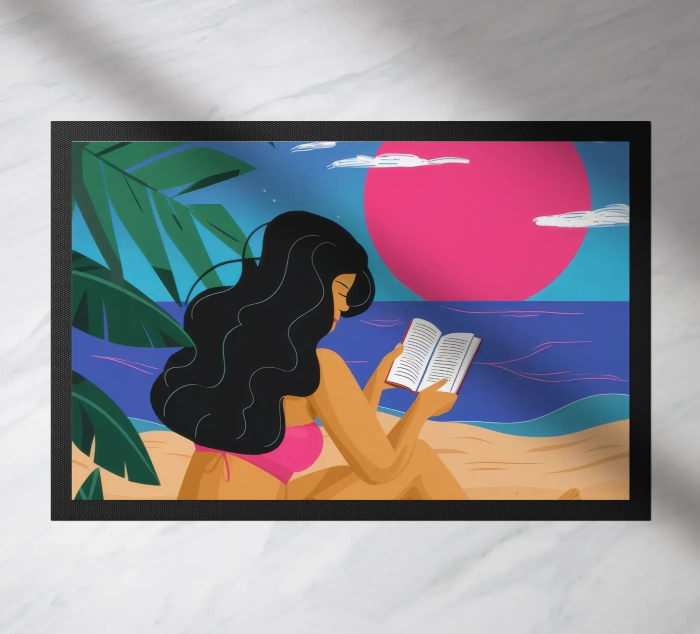 Sunset Reading Escape deurmat van Solar Paint