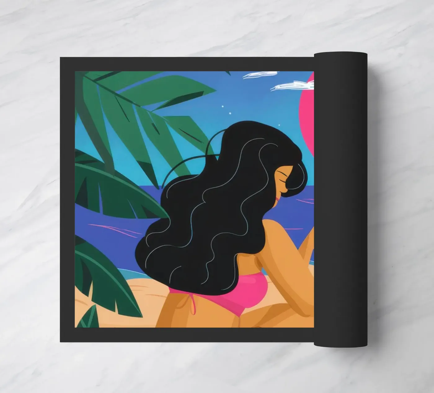 Sunset Reading Escape deurmat van Solar Paint