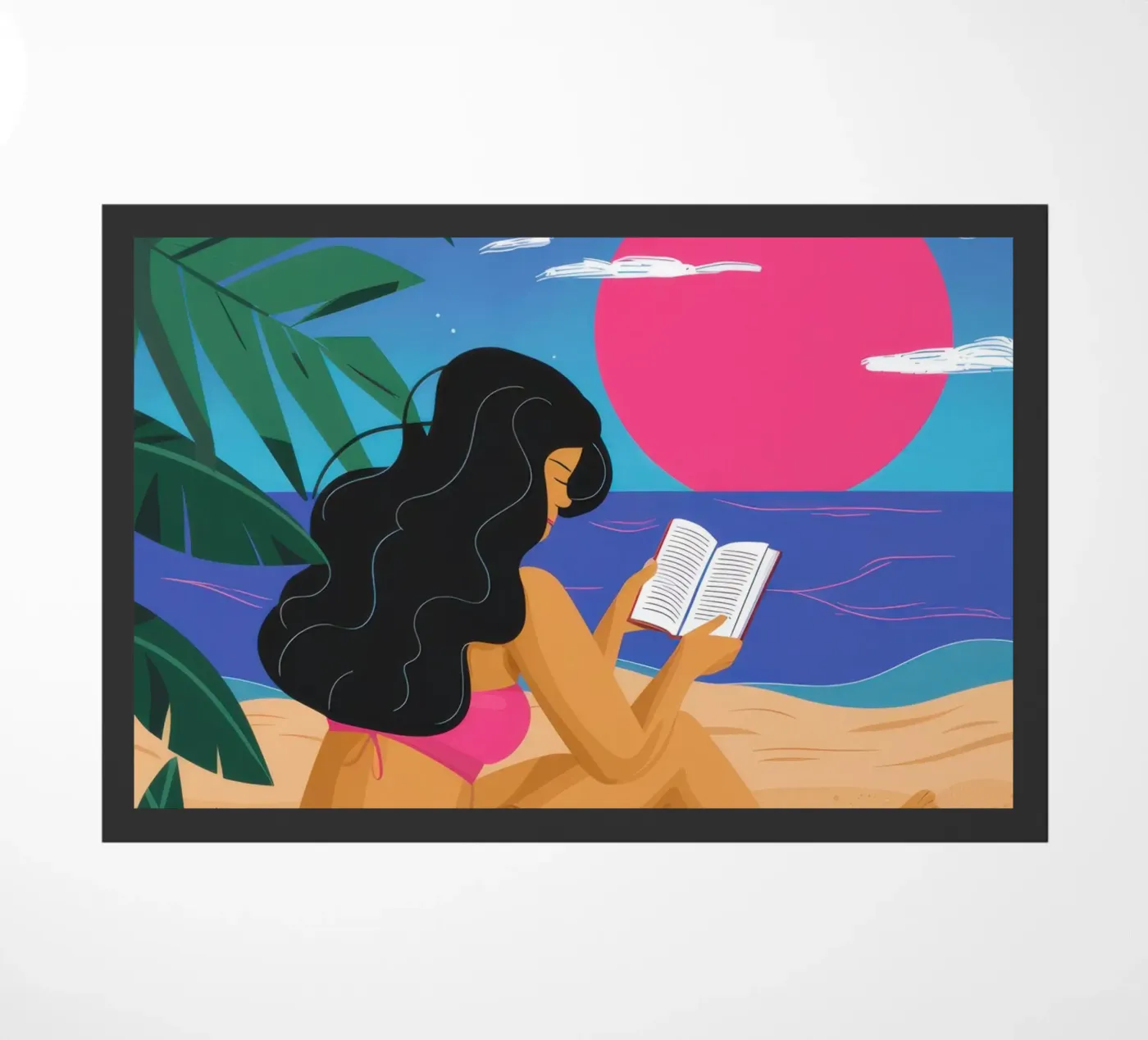 Sunset Reading Escape deurmat van Solar Paint