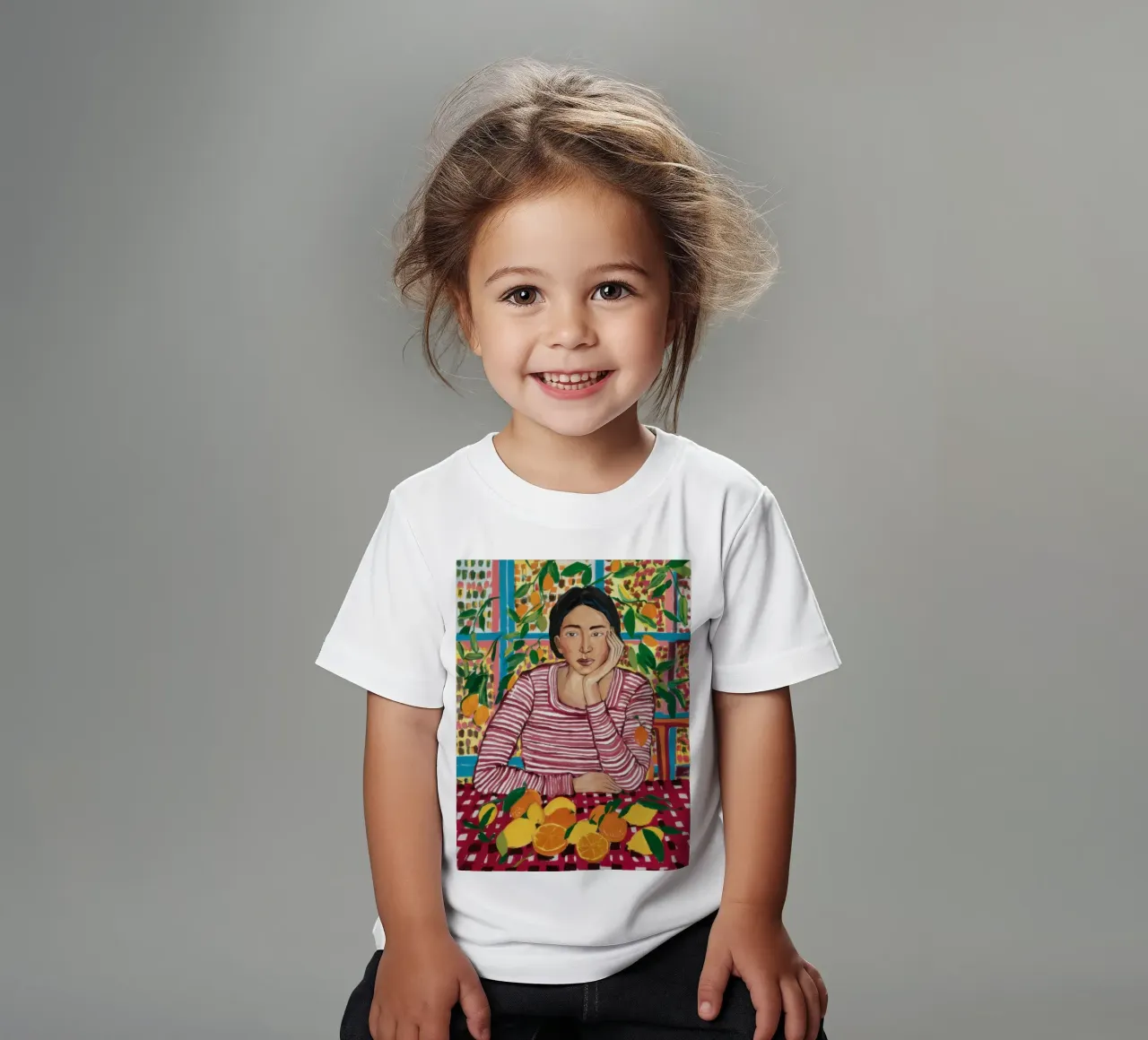 Abundance at the Table kids t-shirt by Flock Reverie