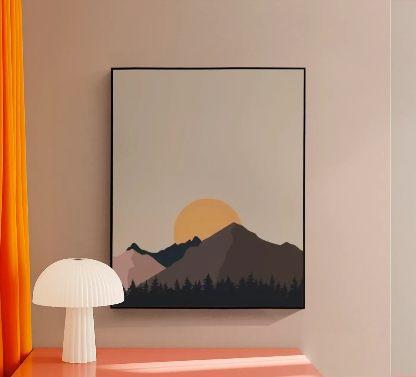 landscape minimal design plexiglass da twillight