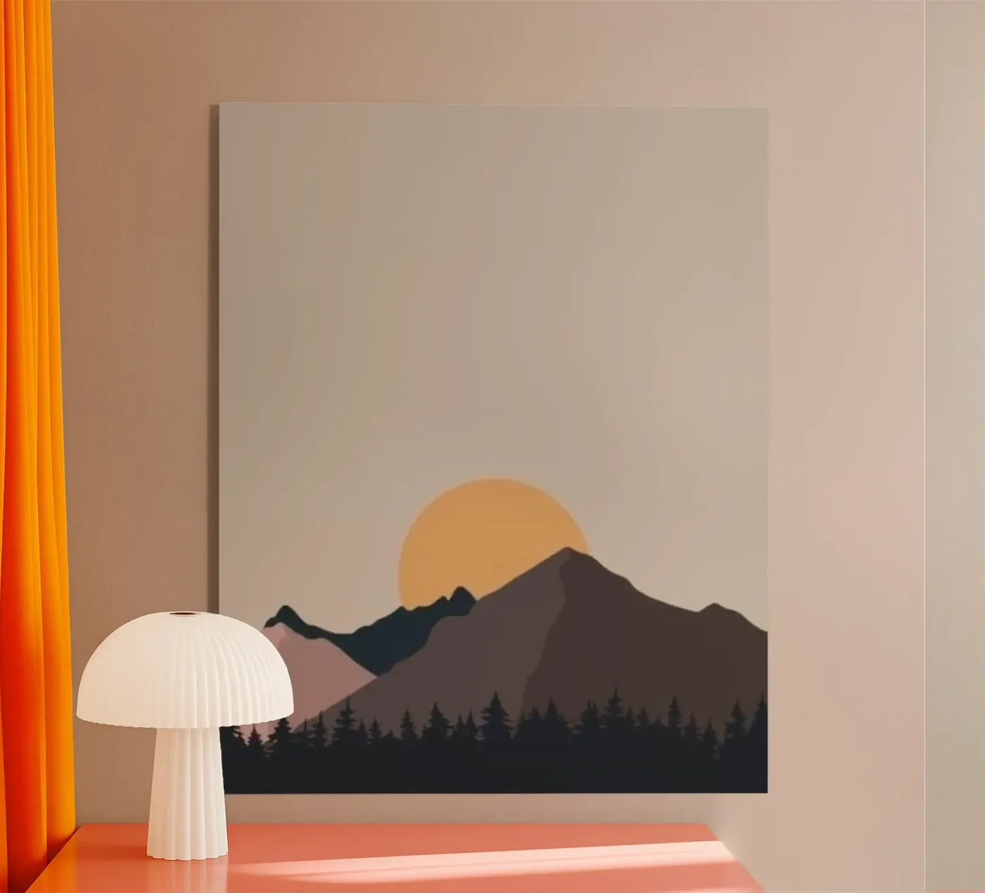 landscape minimal design plexiglass da twillight