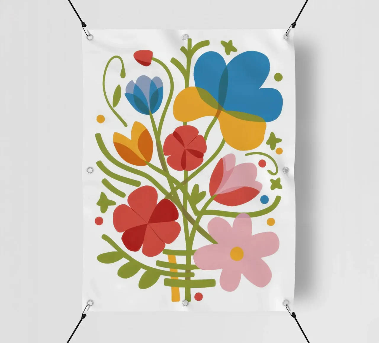 Bouquet popolare gioioso telo in pvc da Solar Paint