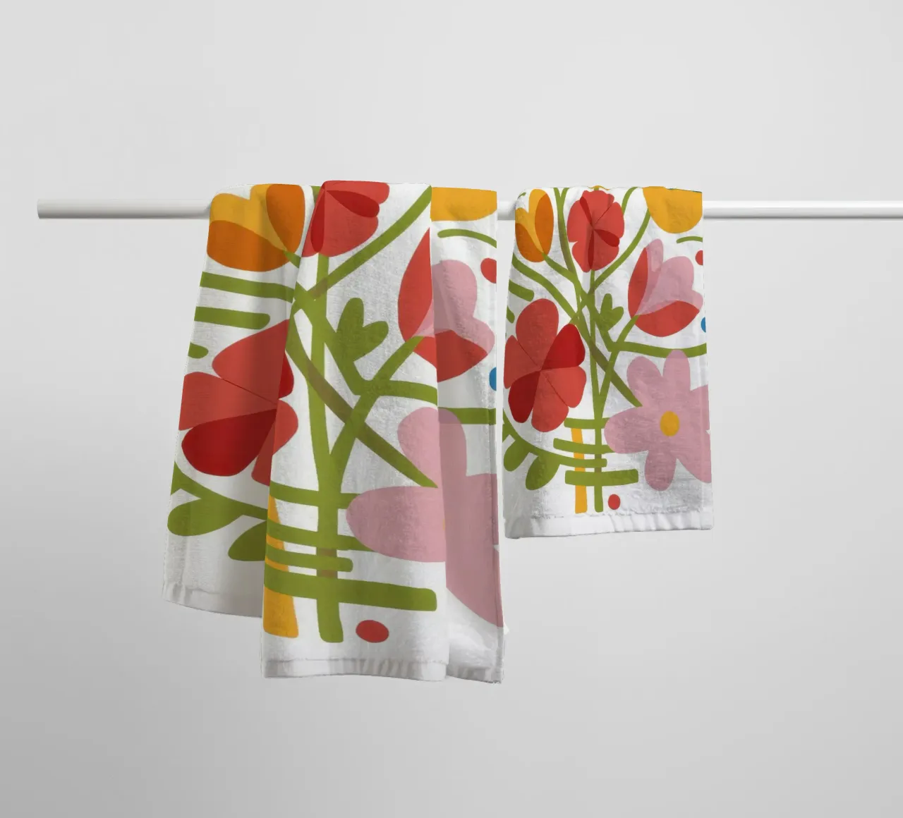 Bouquet popolare gioioso asciugamano da bagno da Solar Paint