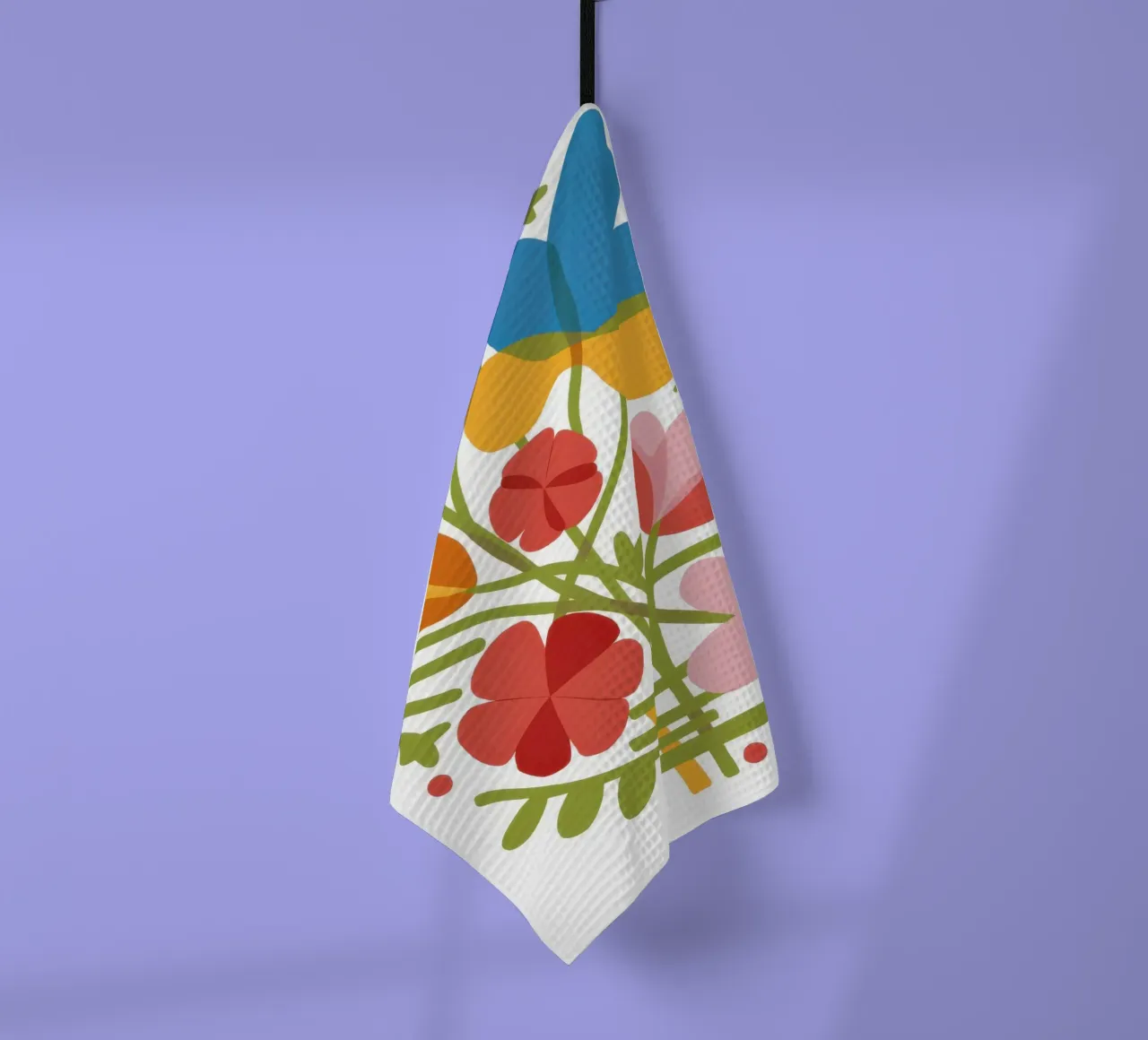 Bouquet popolare gioioso canovaccio da cucina da Solar Paint
