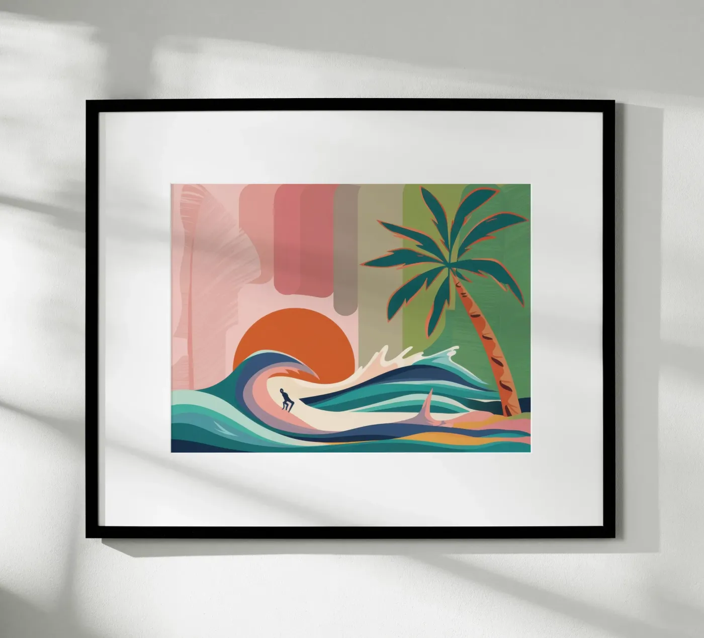 Retro Sunset Wave poster by Prism Ritual