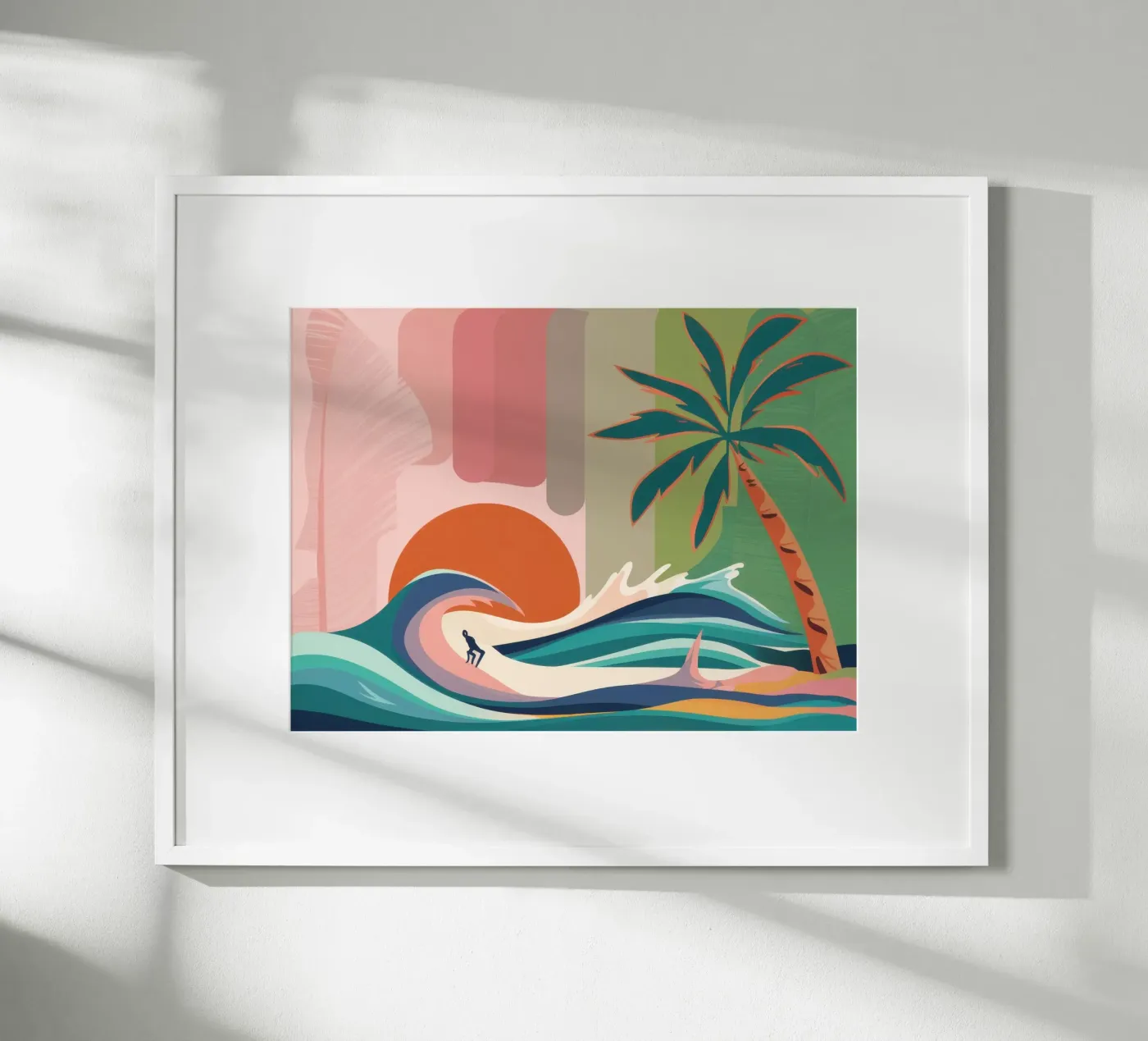 Retro Sunset Wave poster by Prism Ritual