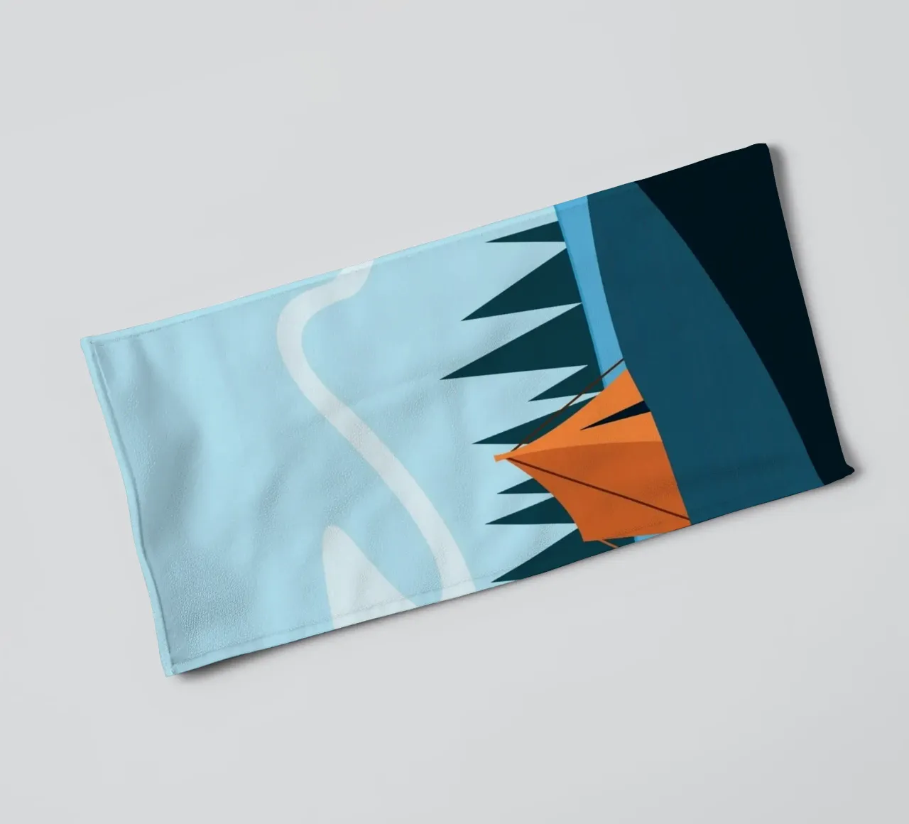illustration hiking towel by twillight