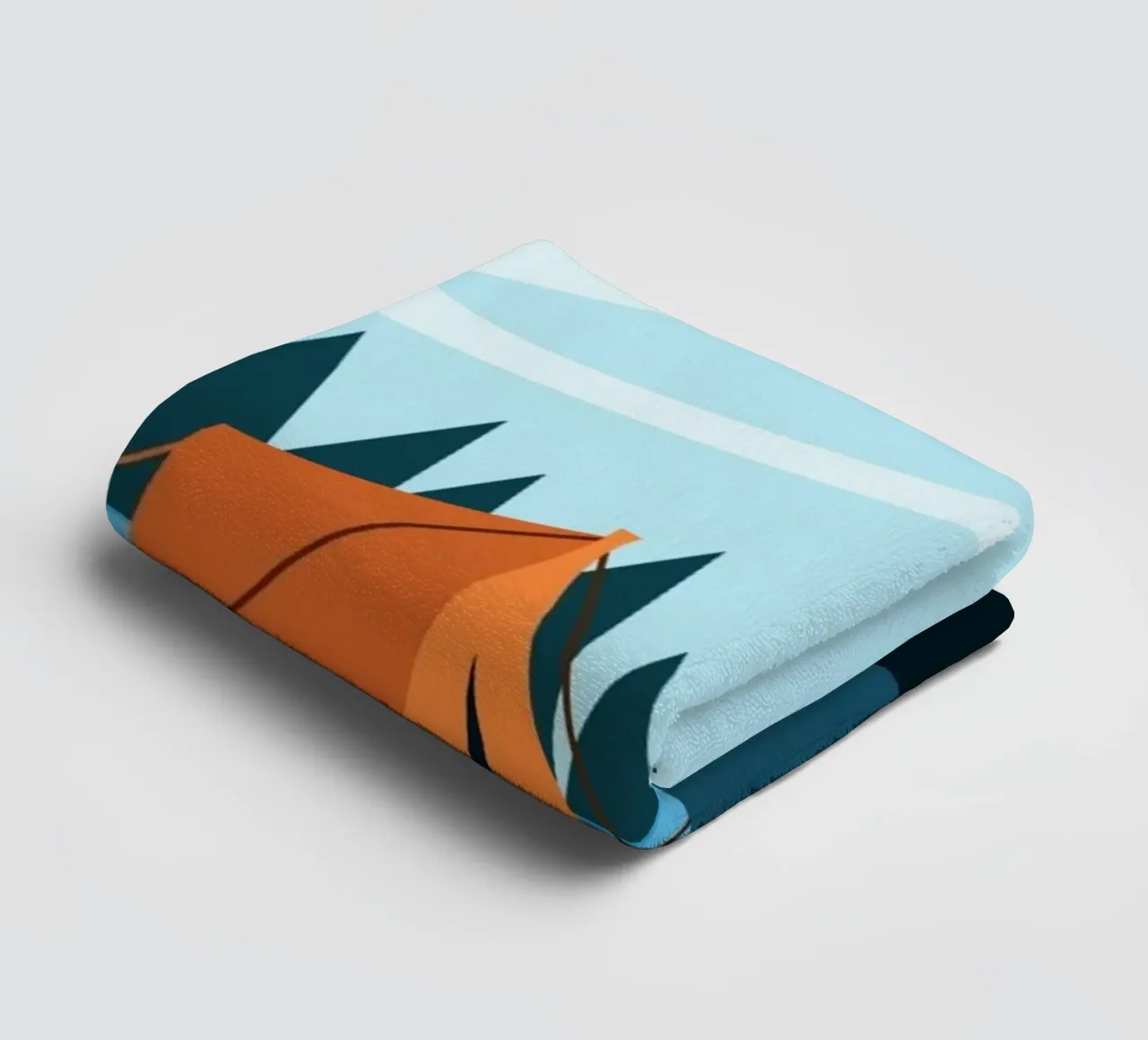 illustration hiking towel by twillight