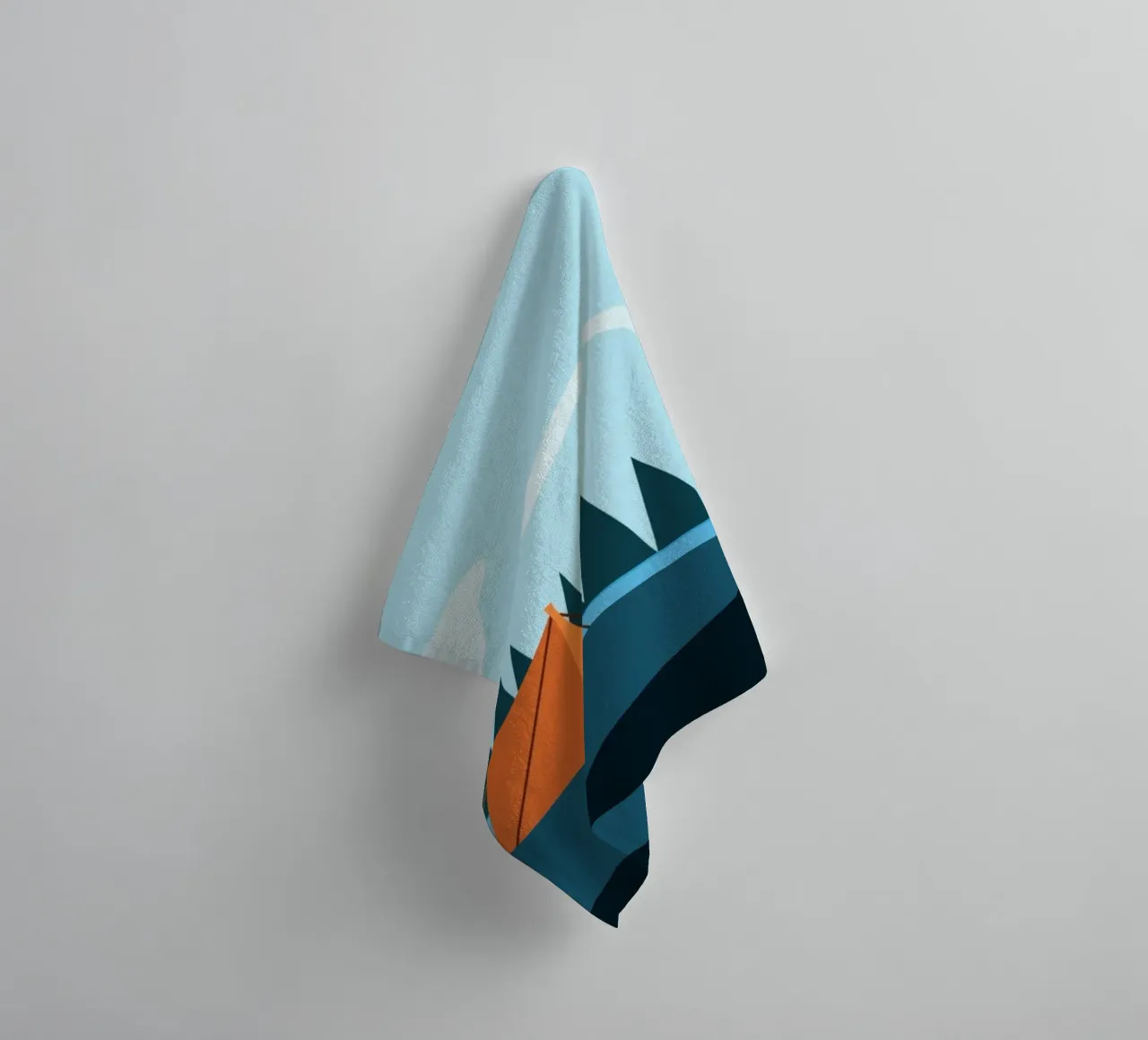 illustration hiking towel by twillight