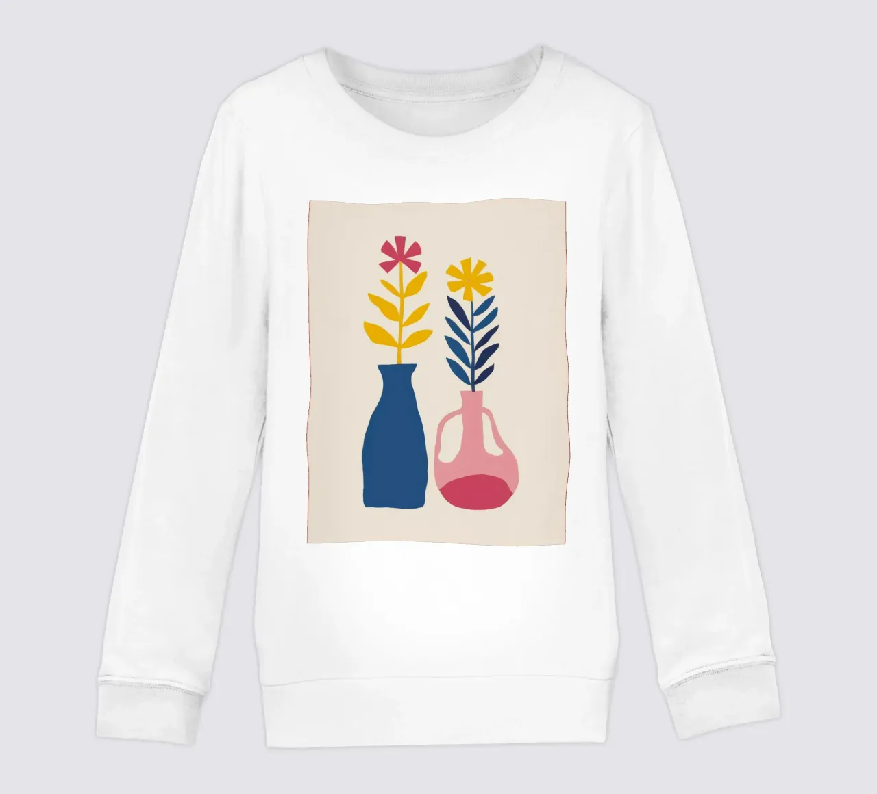 Simple Tulip Duo kids sweatshirt by Flock Reverie