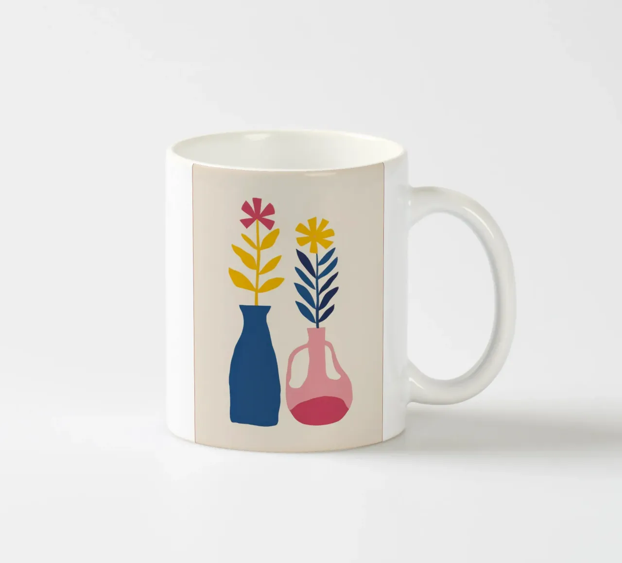 Duo di tulipani semplici tazza in ceramica da Flock Reverie