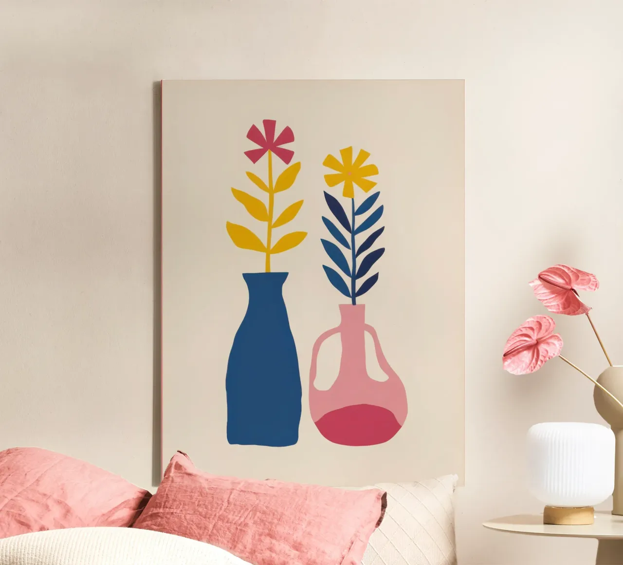 Tulp Duo canvas van Flock Reverie