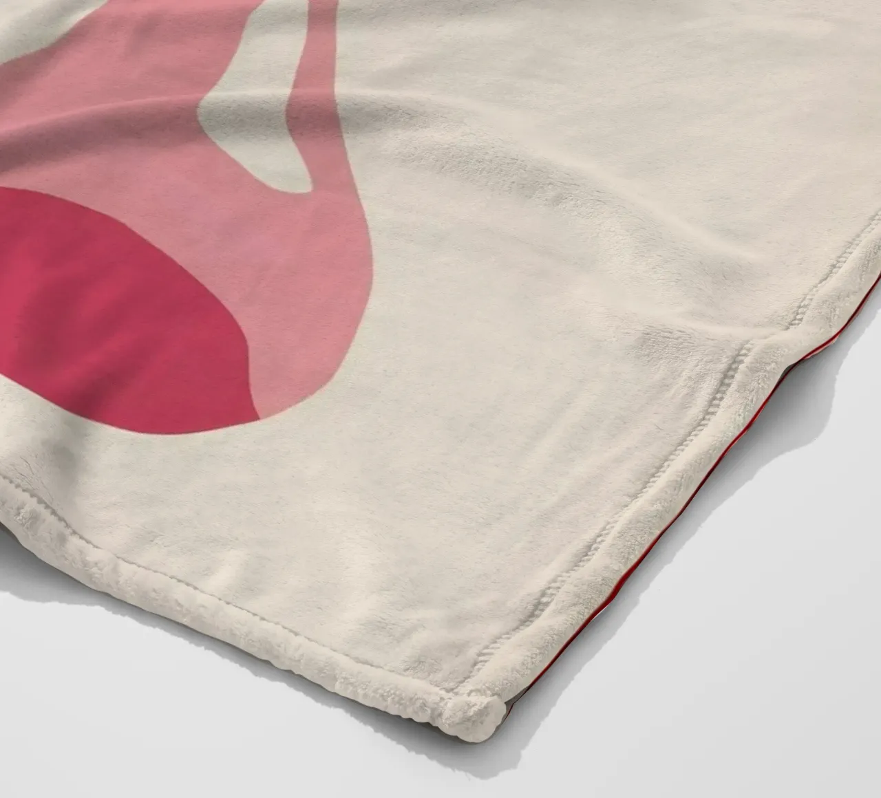 Simple Tulip Duo fleece blanket by Flock Reverie
