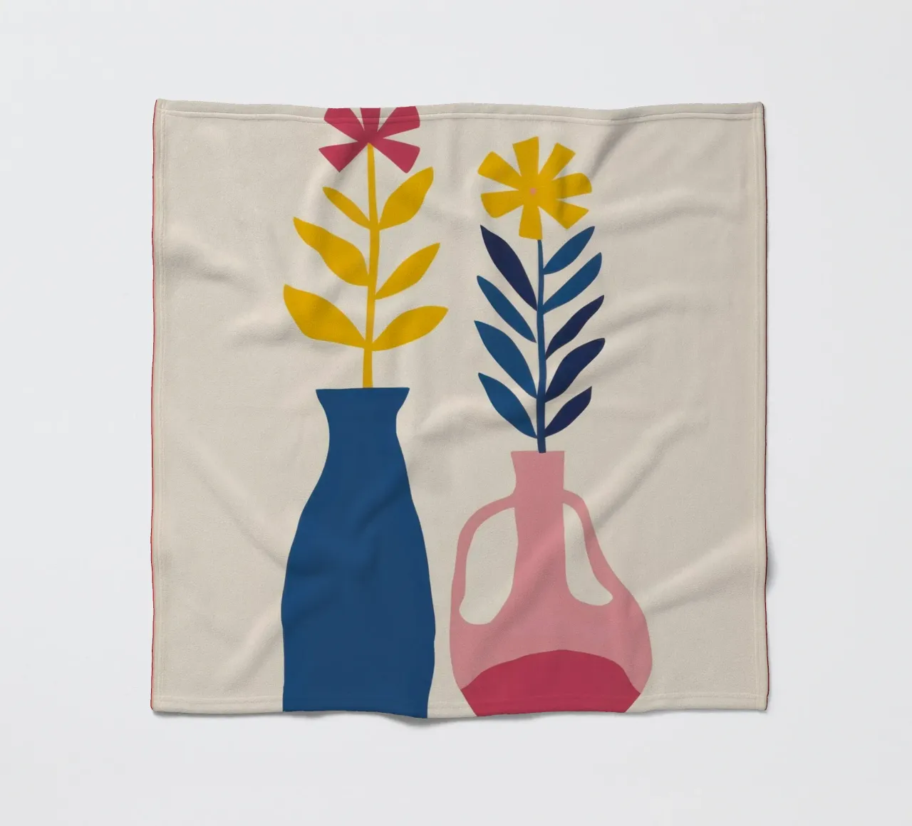 Simple Tulip Duo fleece blanket by Flock Reverie