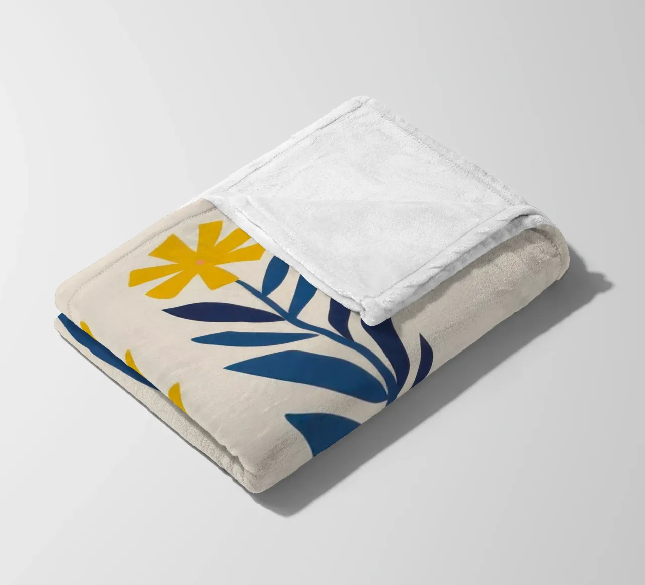 Simple Tulip Duo fleece blanket by Flock Reverie