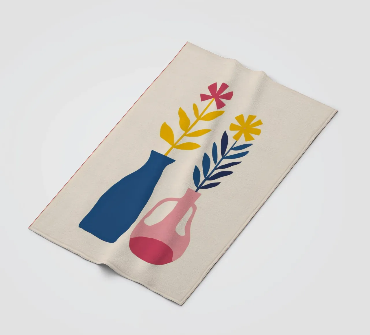 Simple Tulip Duo fleece blanket by Flock Reverie
