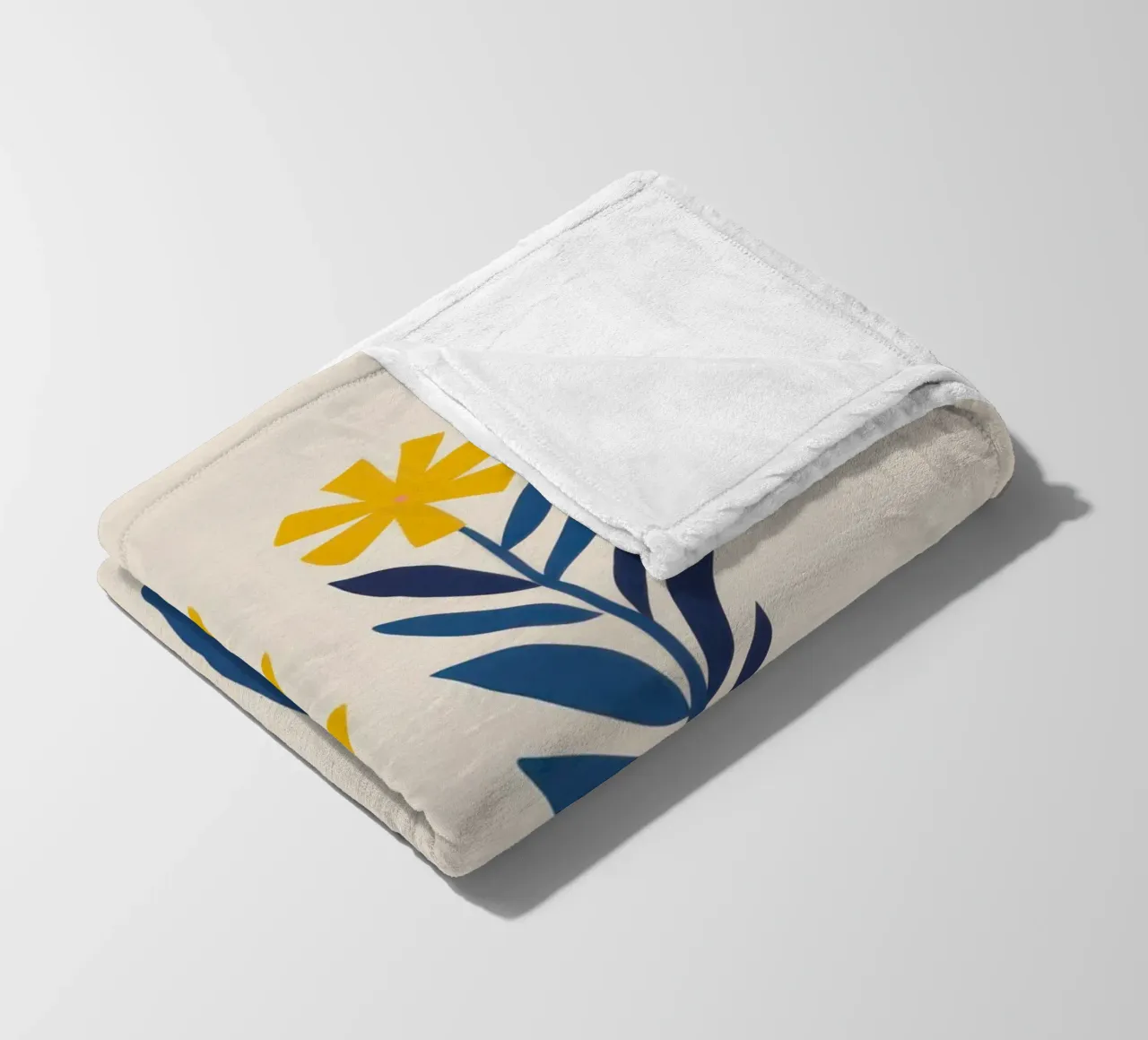 Simple Tulip Duo fleece blanket by Flock Reverie