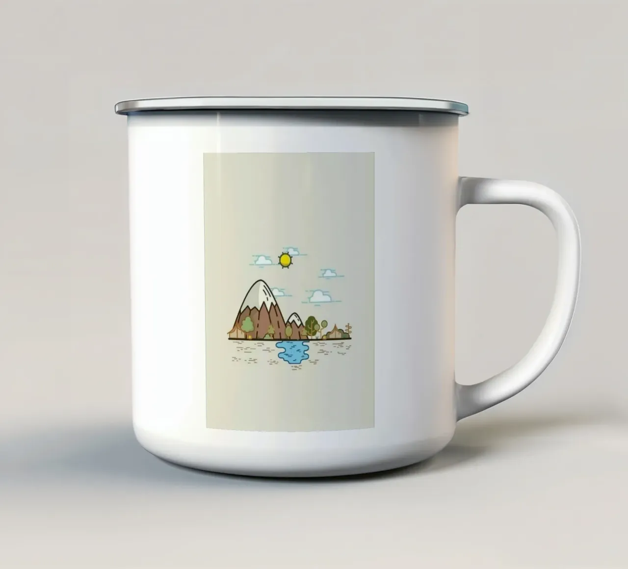 river pond tazza in smalto da twillight