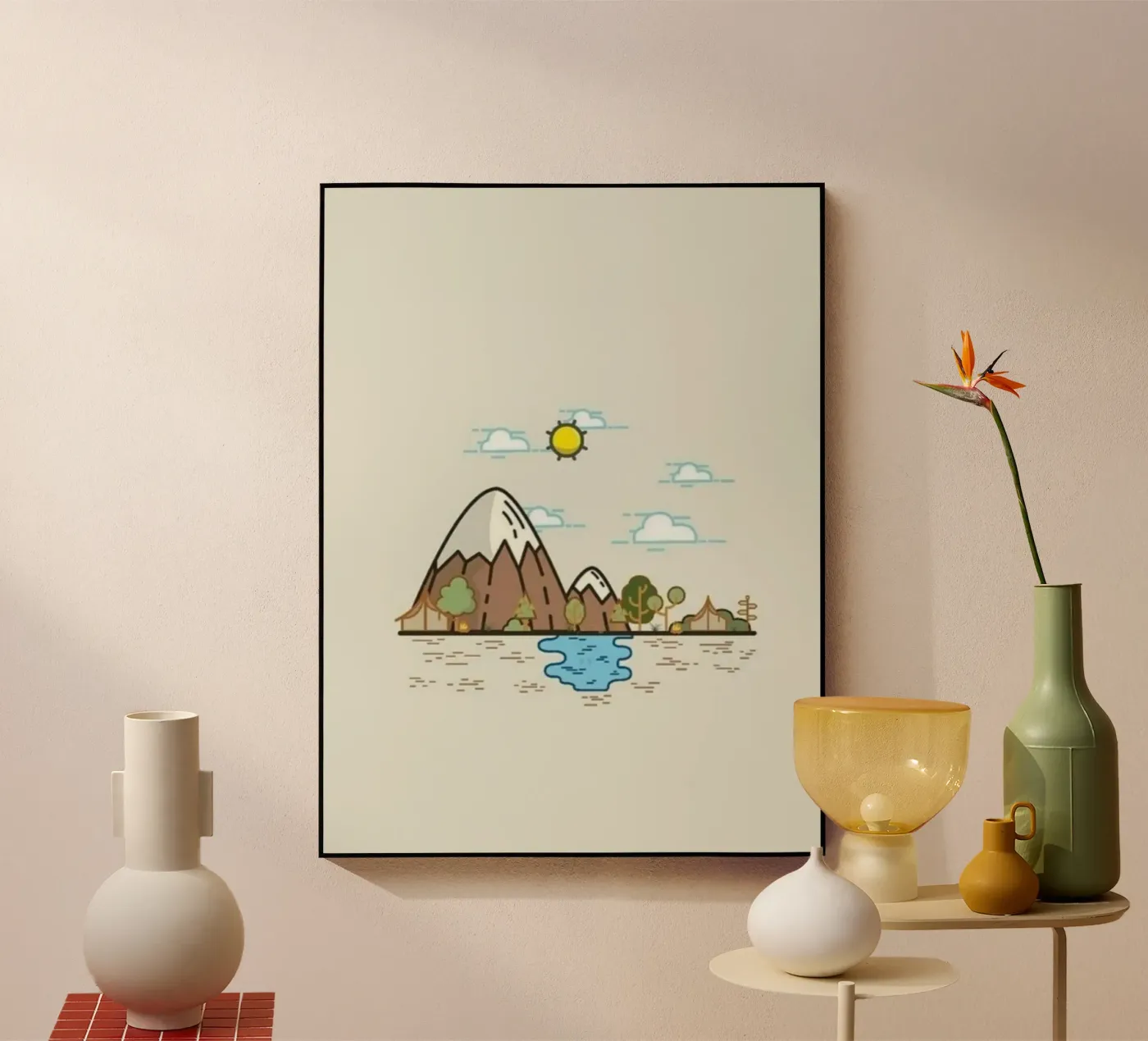 river pond Acryl-Glas von twillight