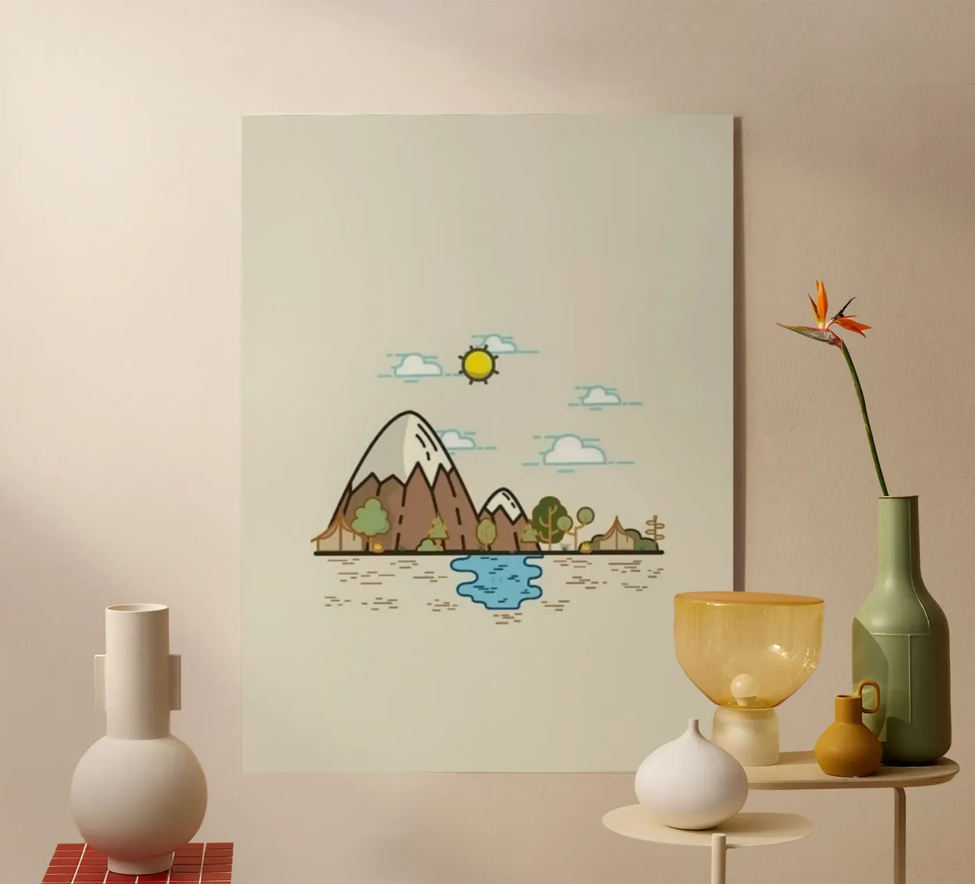river pond Acryl-Glas von twillight