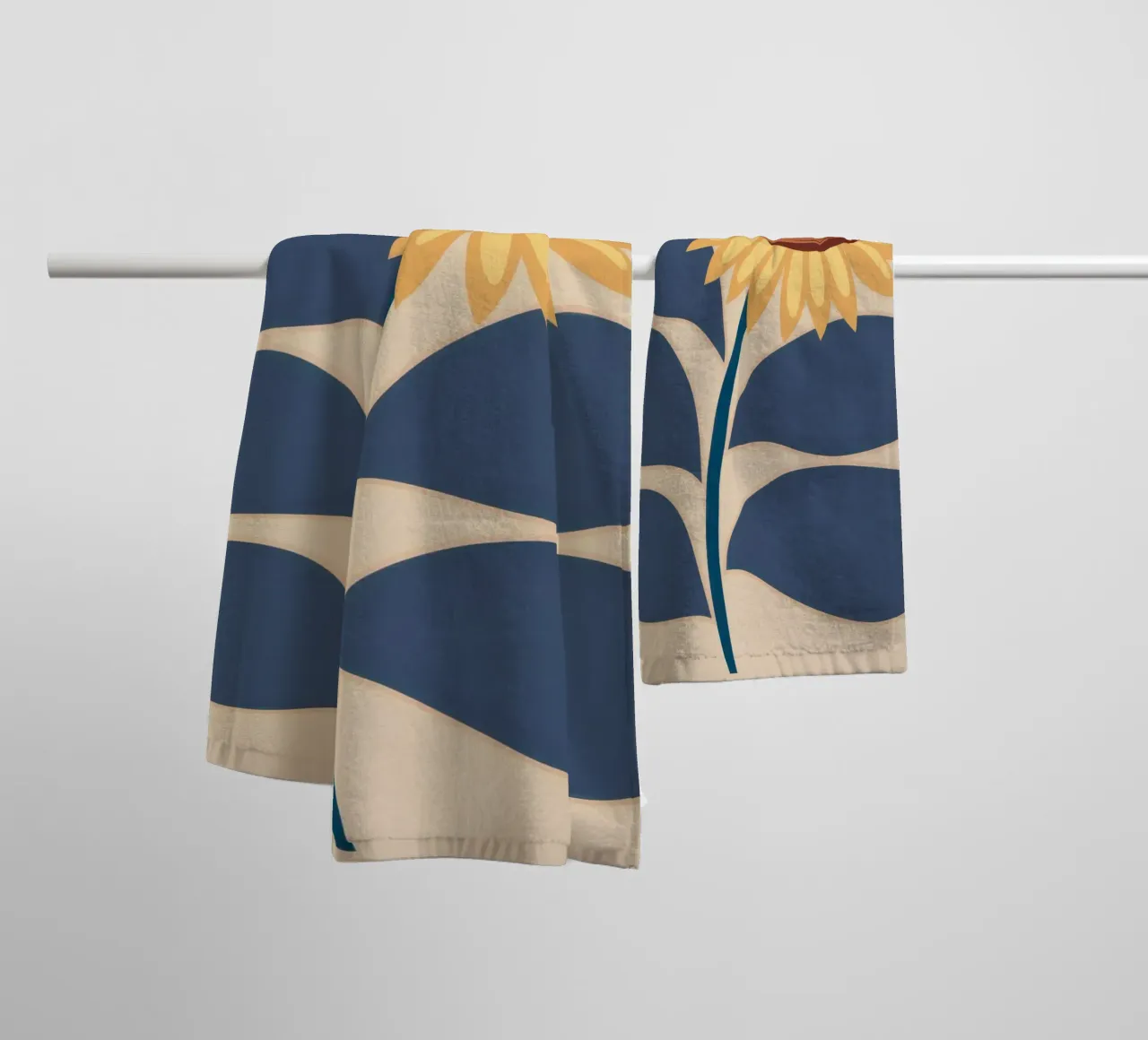 Semplice grazia al girasole asciugamano da bagno da Solar Paint