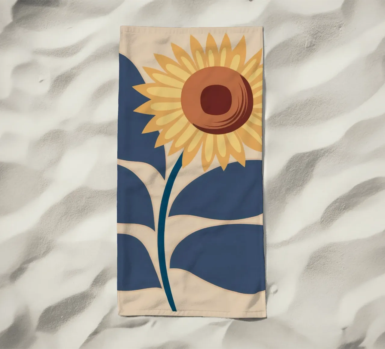 Simple Gracia de Girasol toalla de playa de Solar Paint