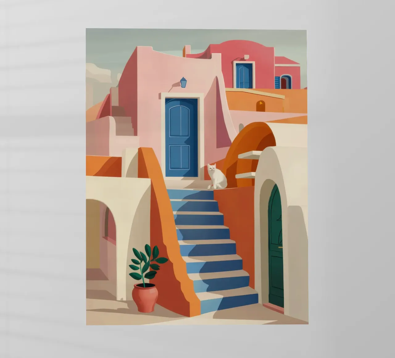 Aegean Architectural Calm backlit film by Prism Ritual