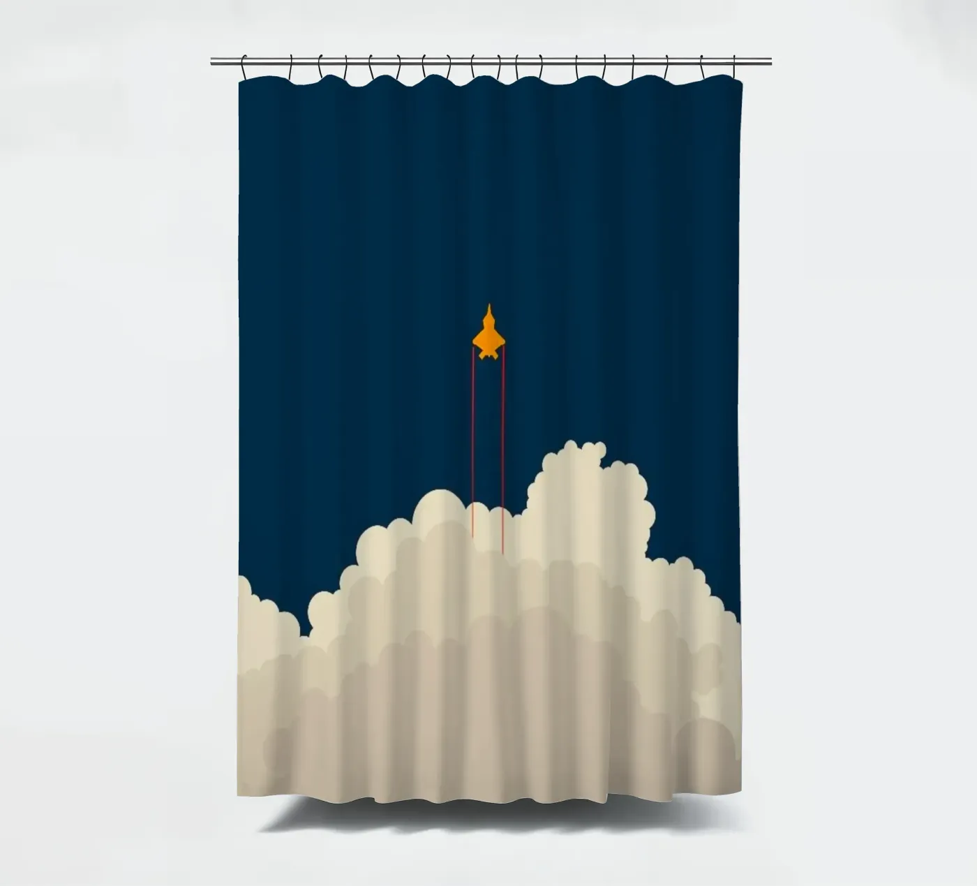 outer space exploration Duschvorhang von twillight