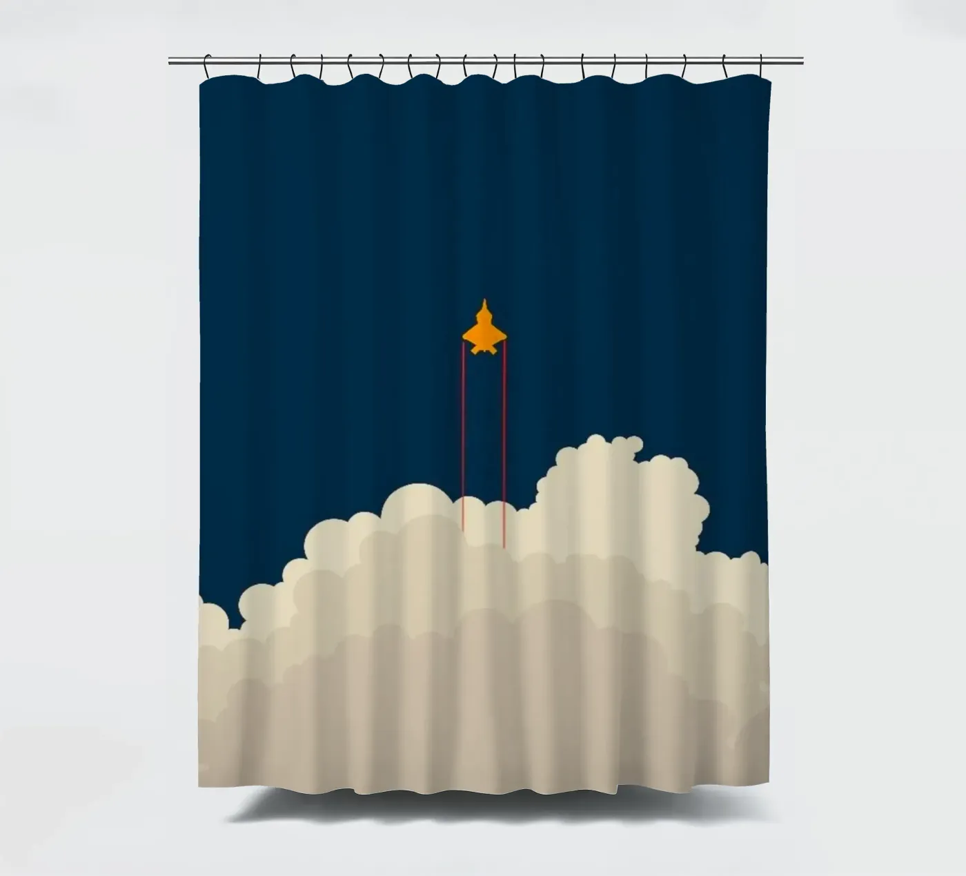 outer space exploration Duschvorhang von twillight