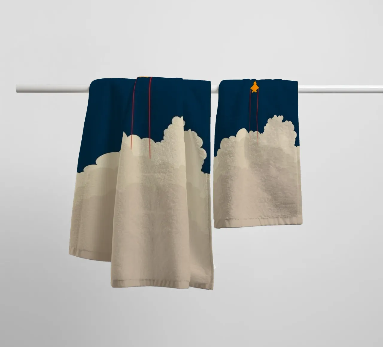 outer space exploration asciugamano da bagno da twillight