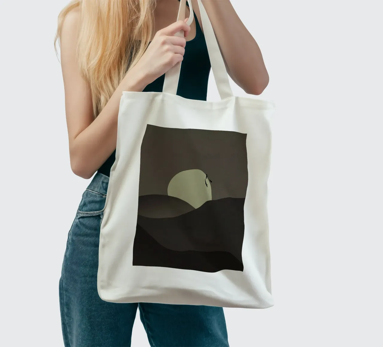 calming stillness borsa in juta da twillight