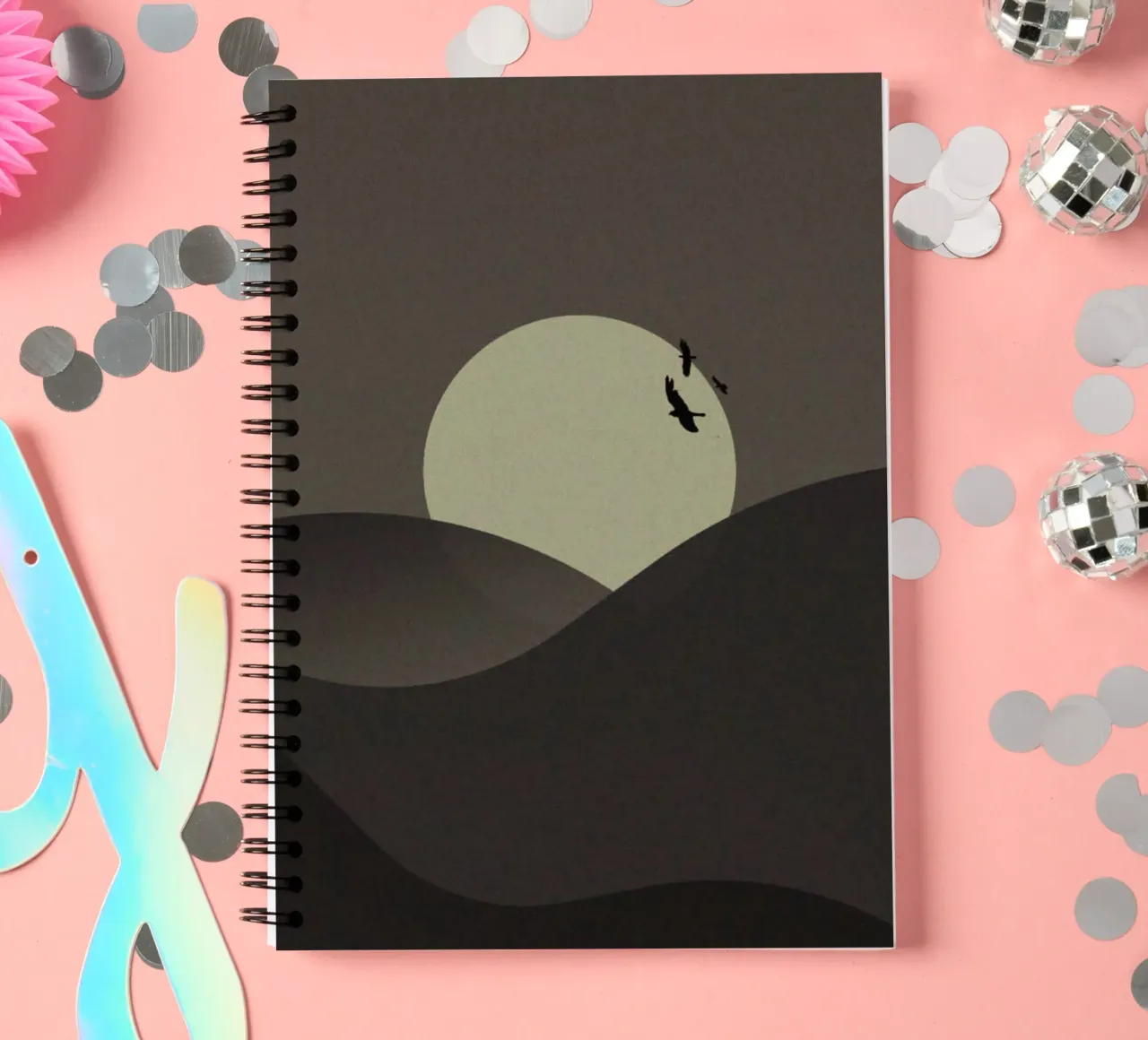 calming stillness spiral notebook by twillight