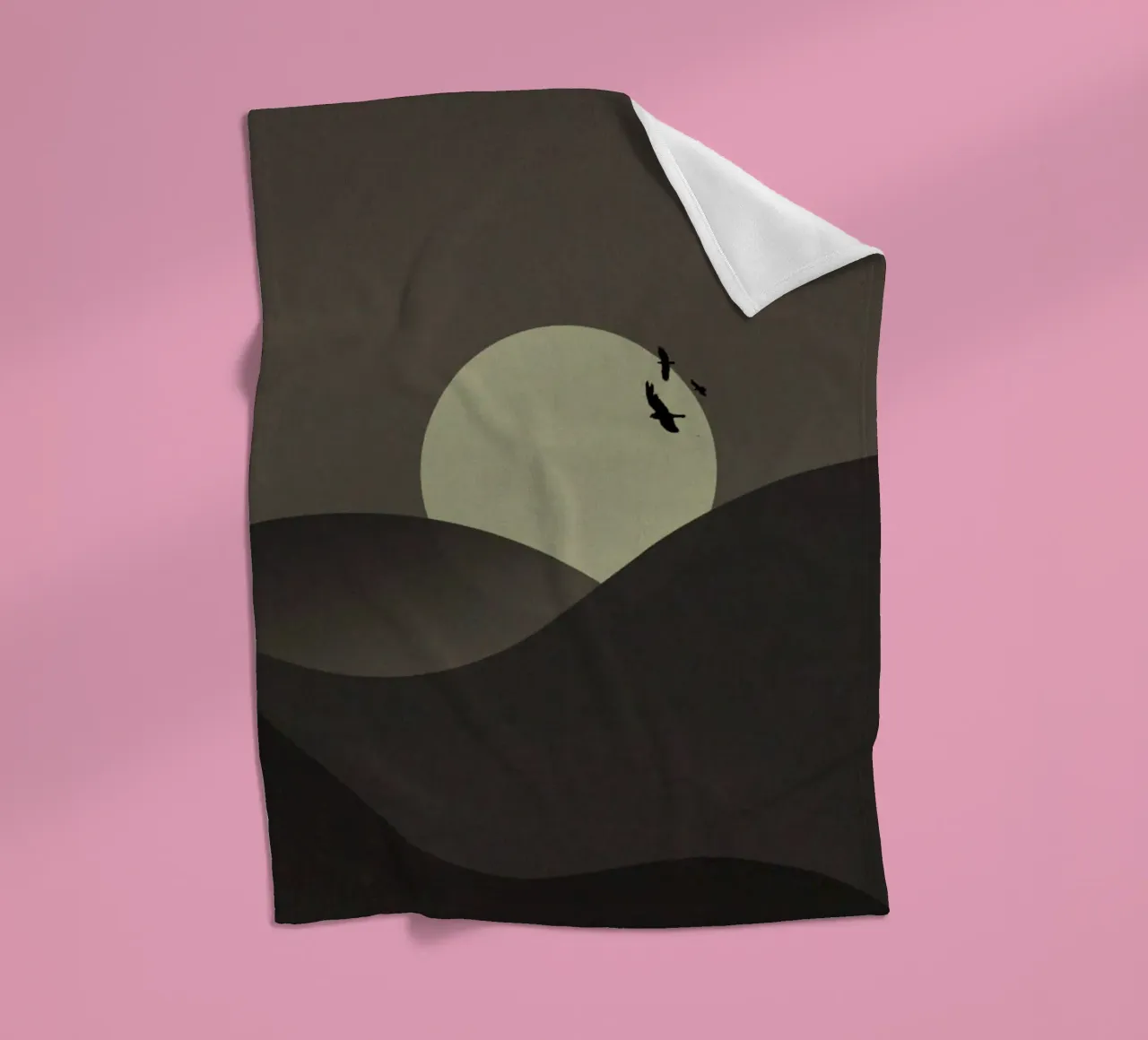 calming stillness coperta in pile da twillight