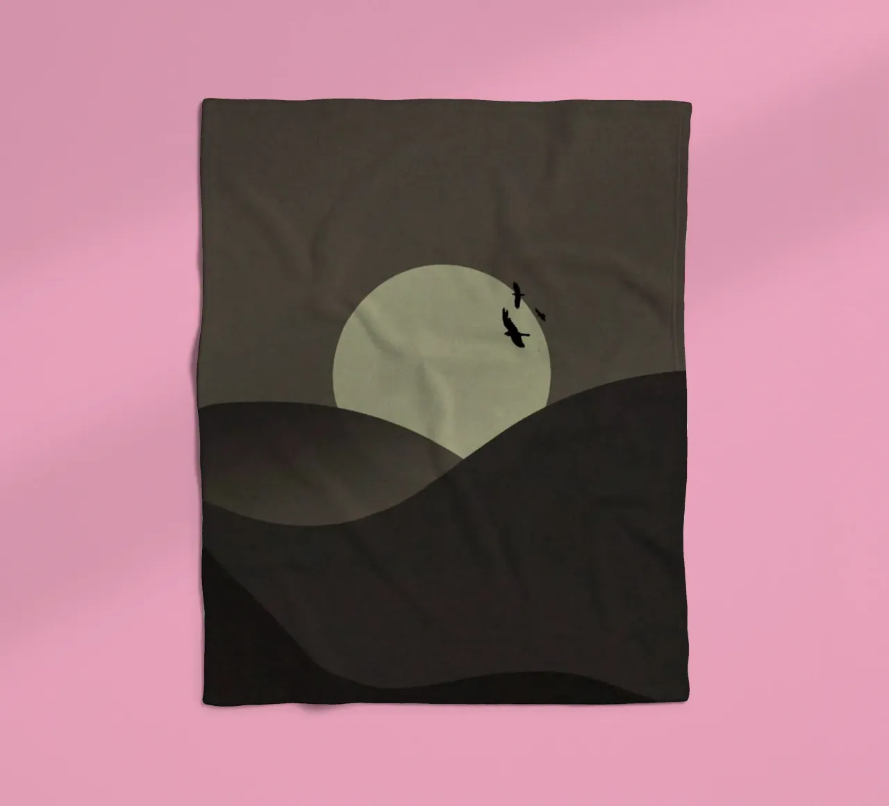 calming stillness coperta in pile da twillight