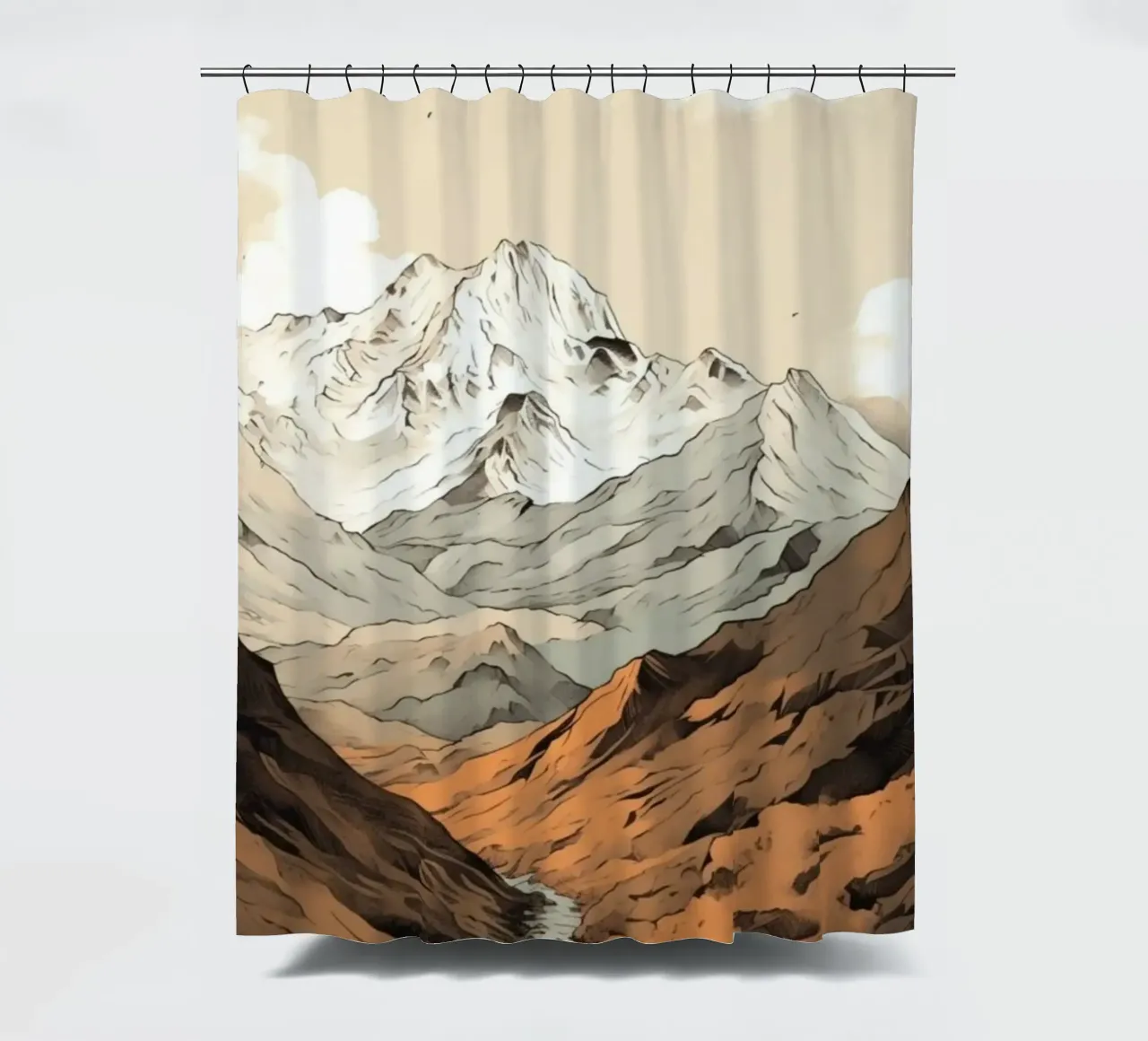 boulders foothills Duschvorhang von twillight