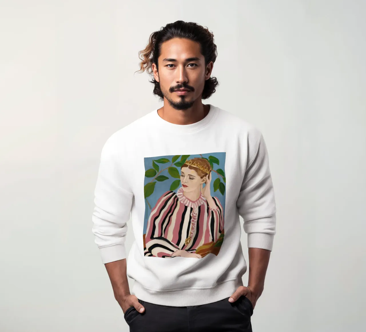 Eleganza pensosa e modellata felpa da Veil Maya