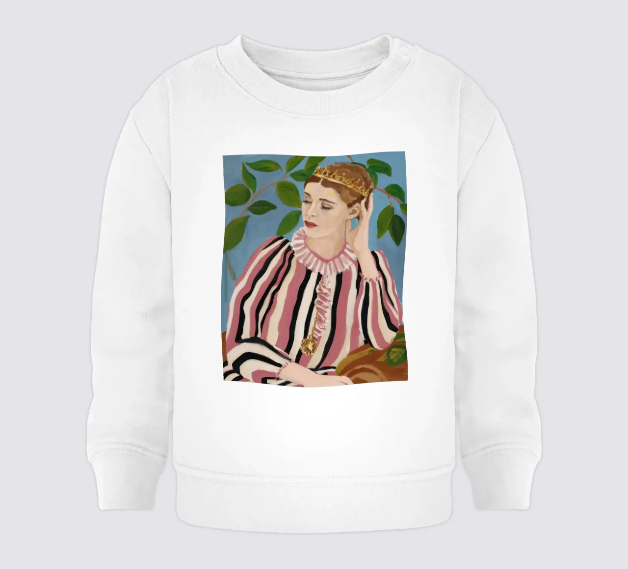 Nachdenklich gemusterte Eleganz Baby Sweatshirt von Veil Maya