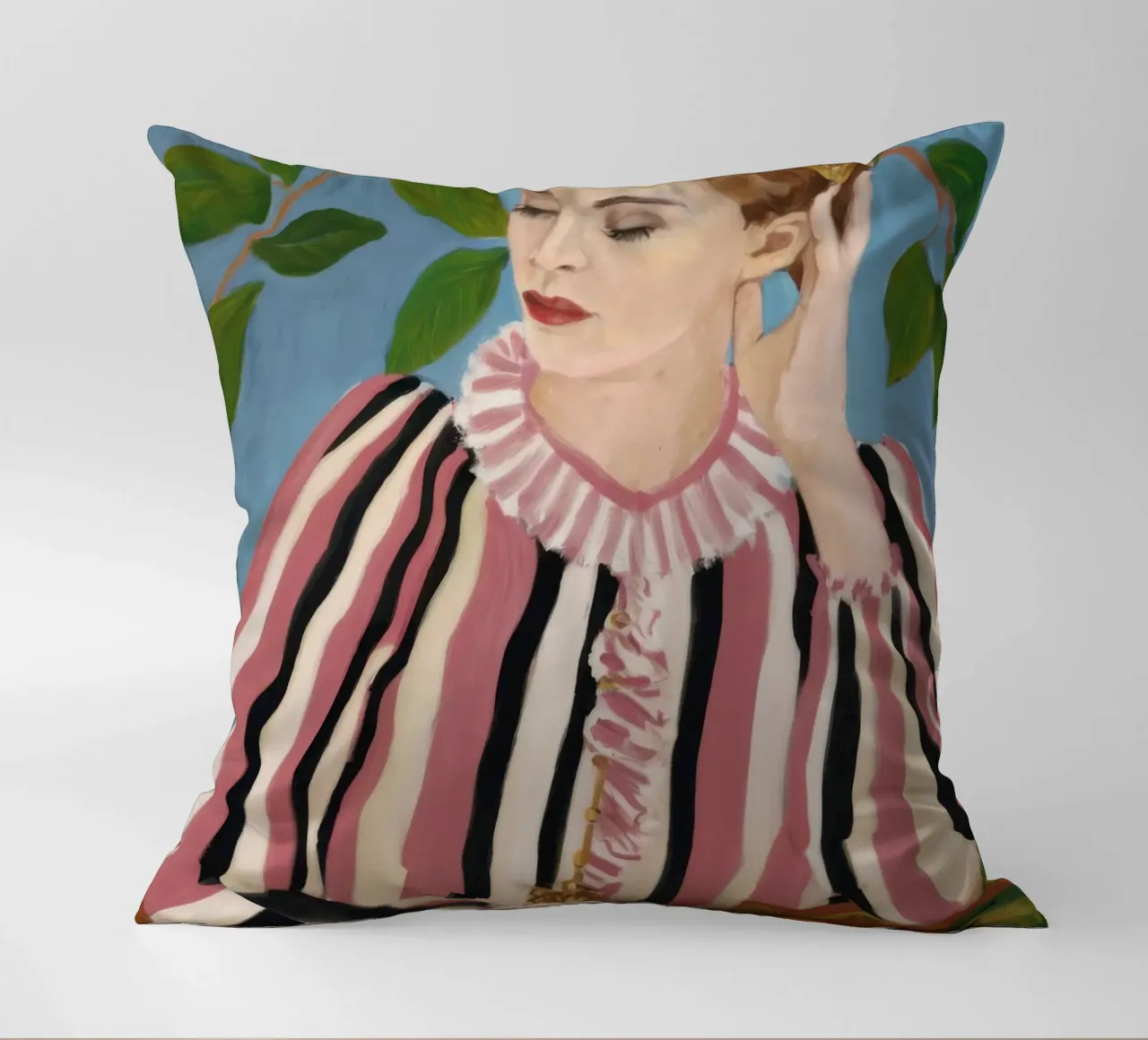 Nachdenklich gemusterte Eleganz Kissen von Veil Maya