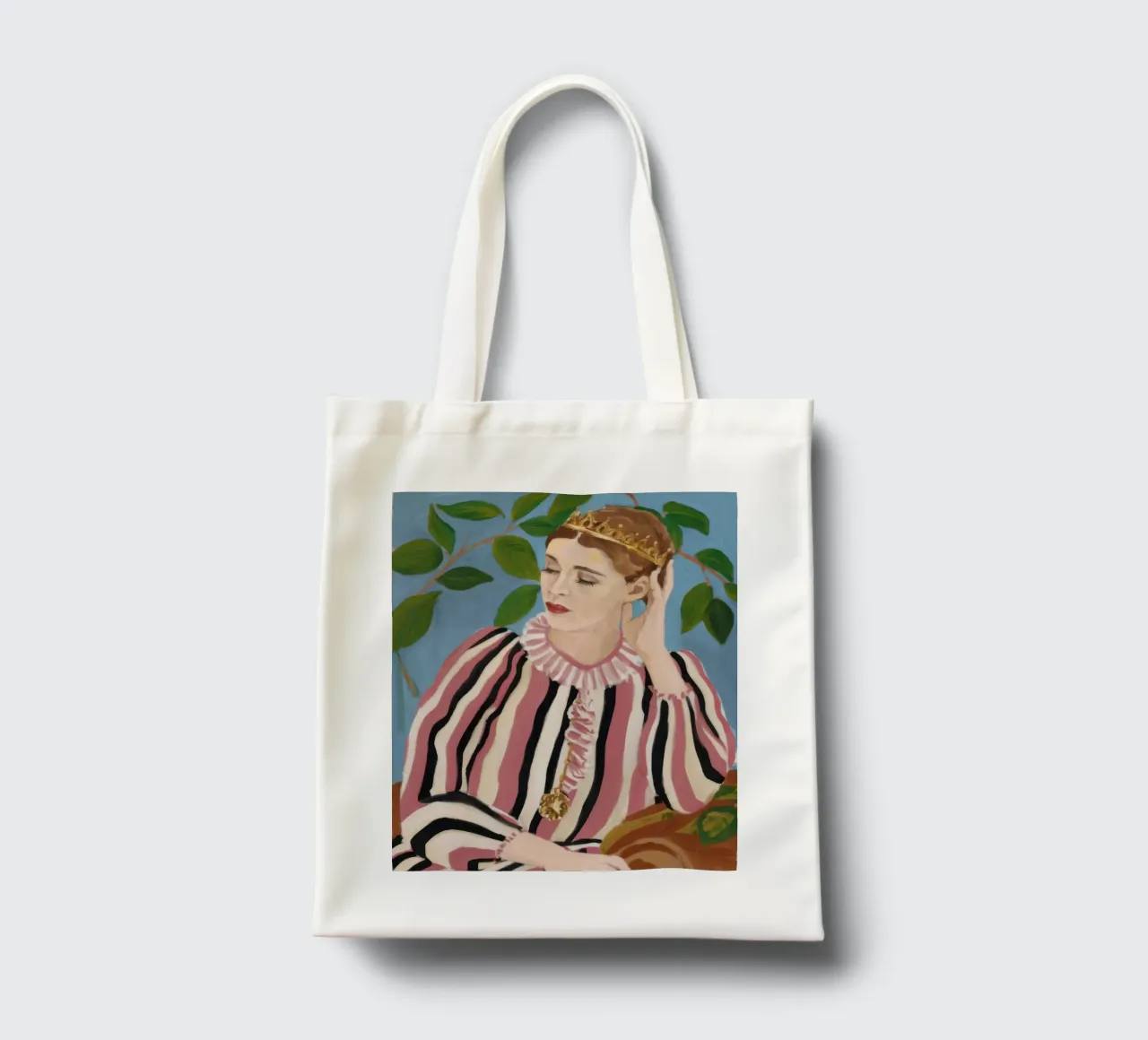 Pensive Patterned Elegance tote bag by Veil Maya