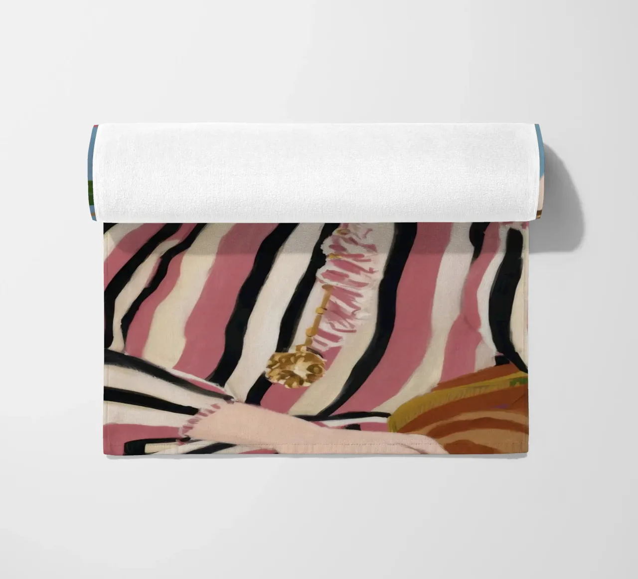 Pensive Patterned Elegance beach towel by Veil Maya