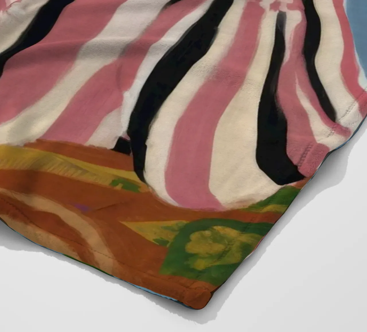 Estampado de elegancia manta de franela de Veil Maya