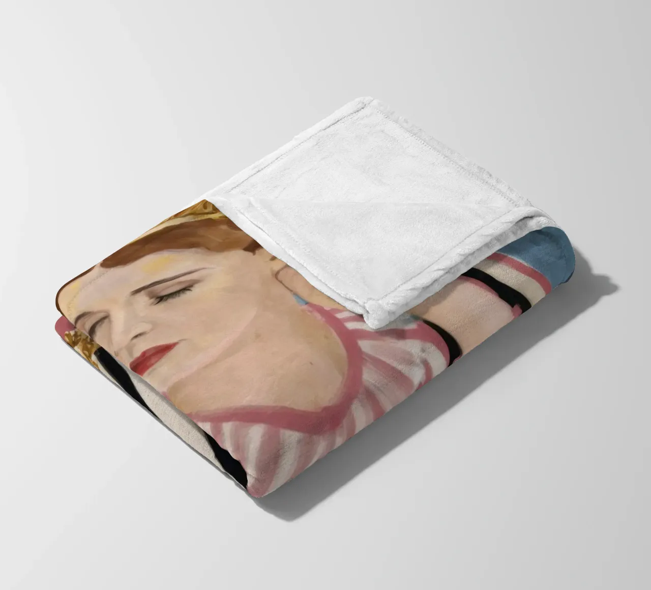 Estampado de elegancia manta de franela de Veil Maya