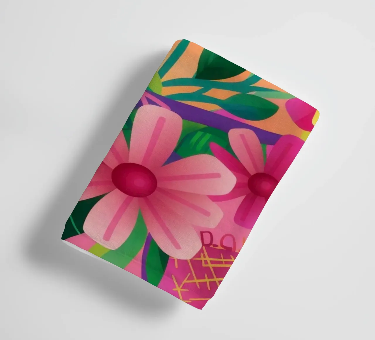 Joyful Floral Menagerie towel by Prism Ritual